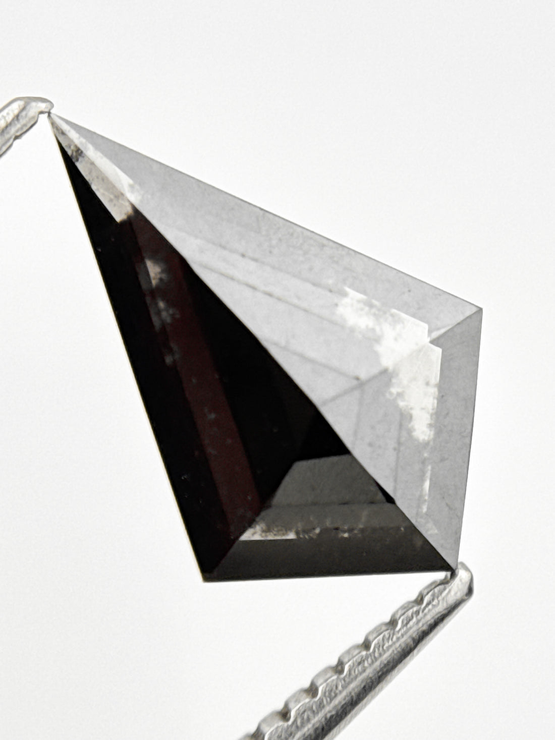 1.78 Ct Kite Rose Cut Black Natural Loose Galaxy Diamond