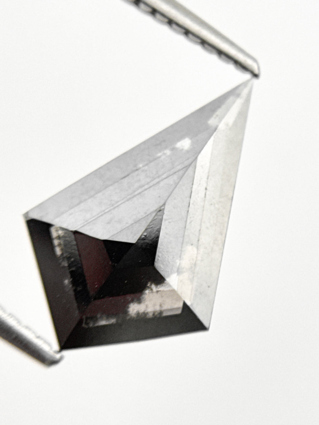 1.78 Ct Kite Rose Cut Black Natural Loose Galaxy Diamond