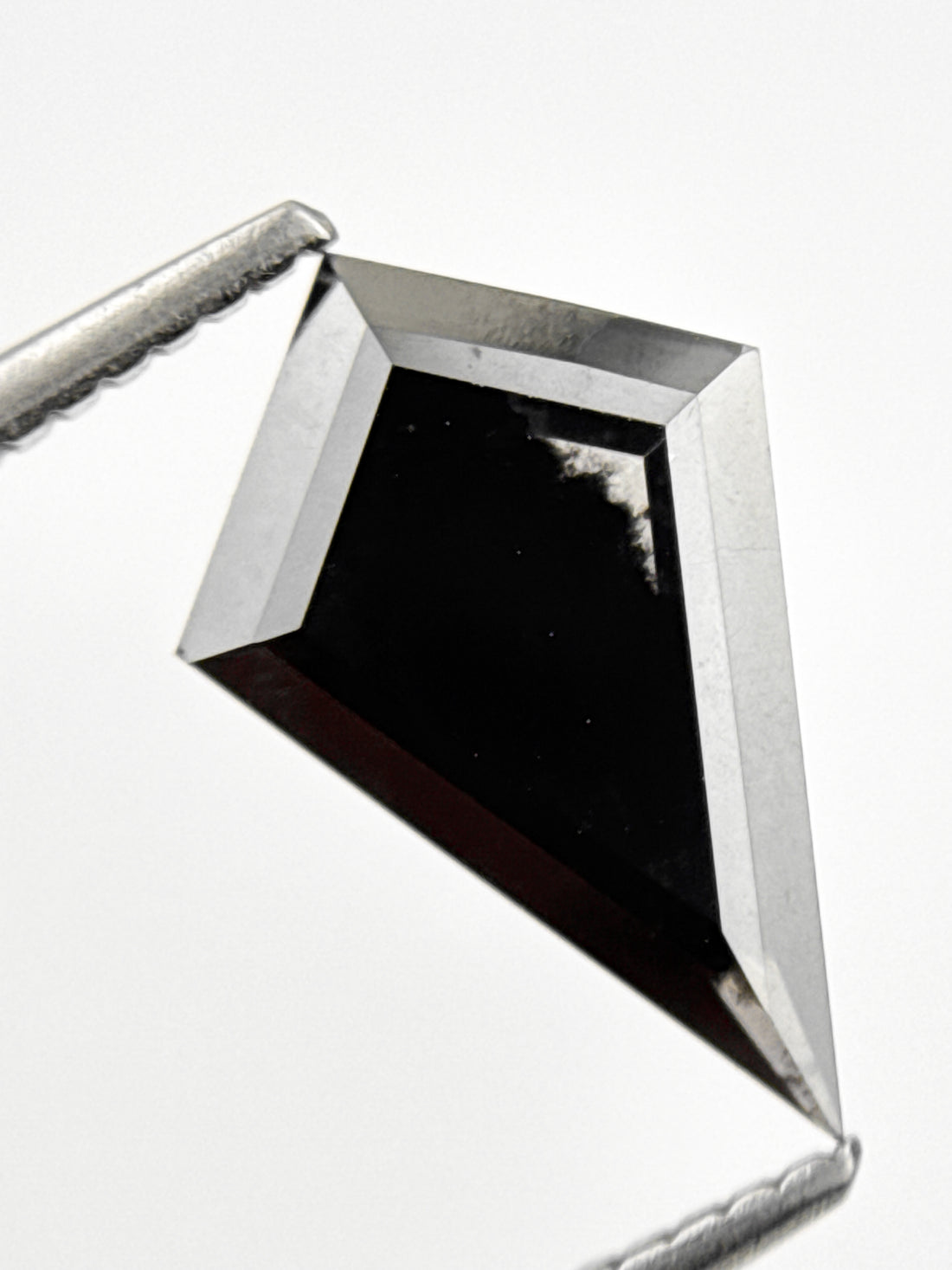 1.78 Ct Kite Rose Cut Black Natural Loose Galaxy Diamond