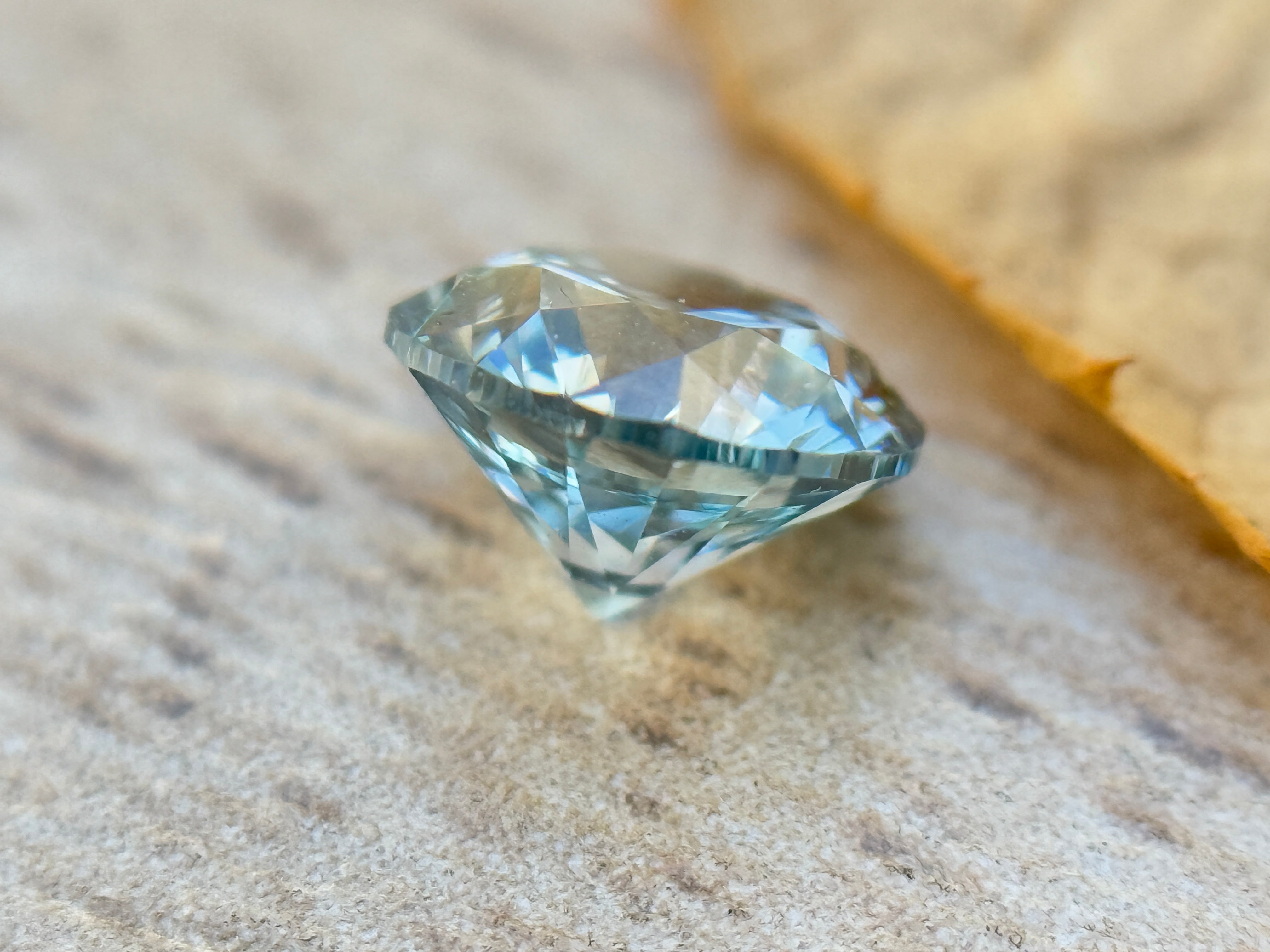 2.0 Ct Round Brilliant Cut Blue Natural Salt and Pepper Diamond