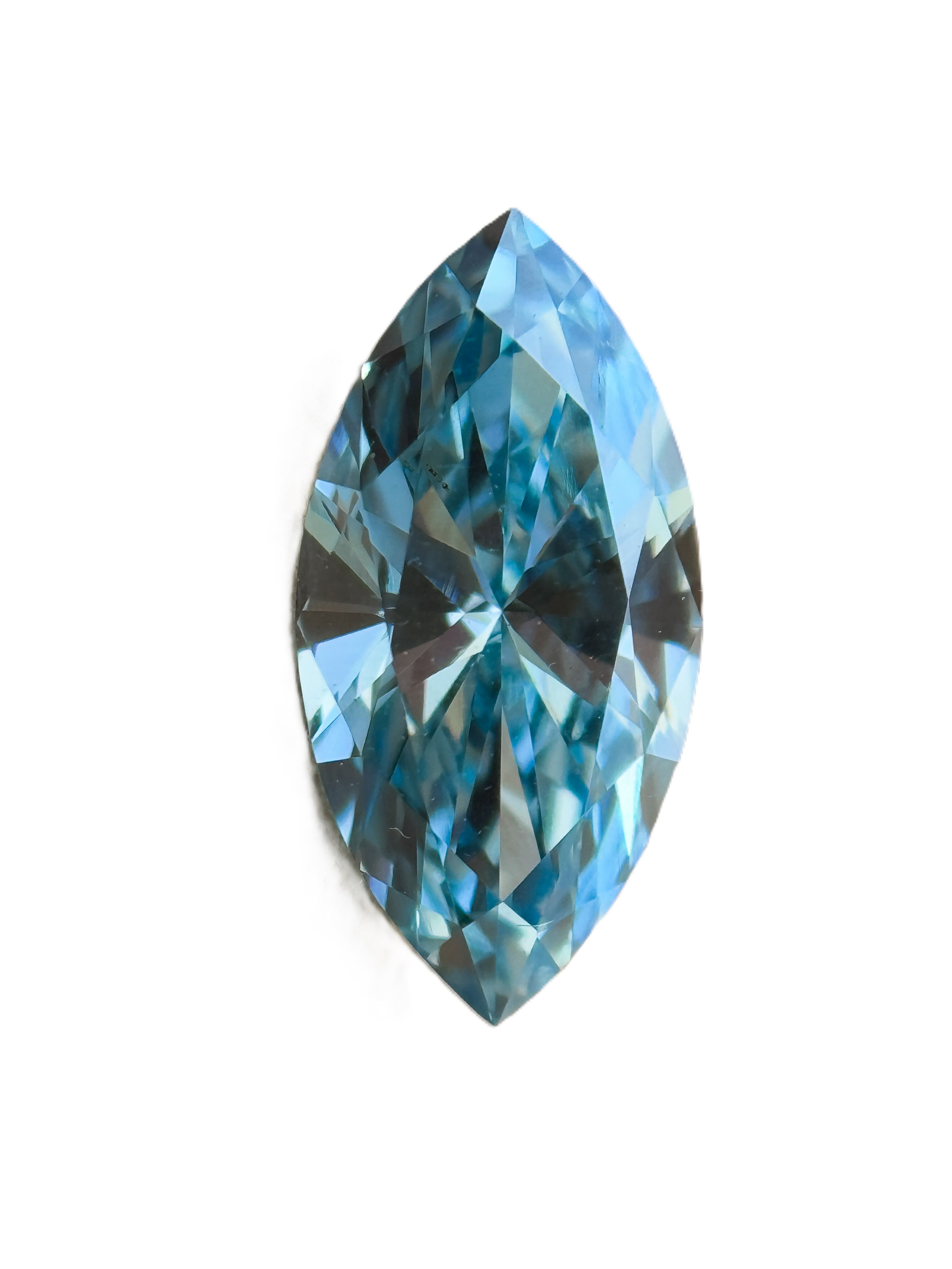 1.00 Ct Marquise Brilliant Cut Blue Natural Salt and Pepper Diamond