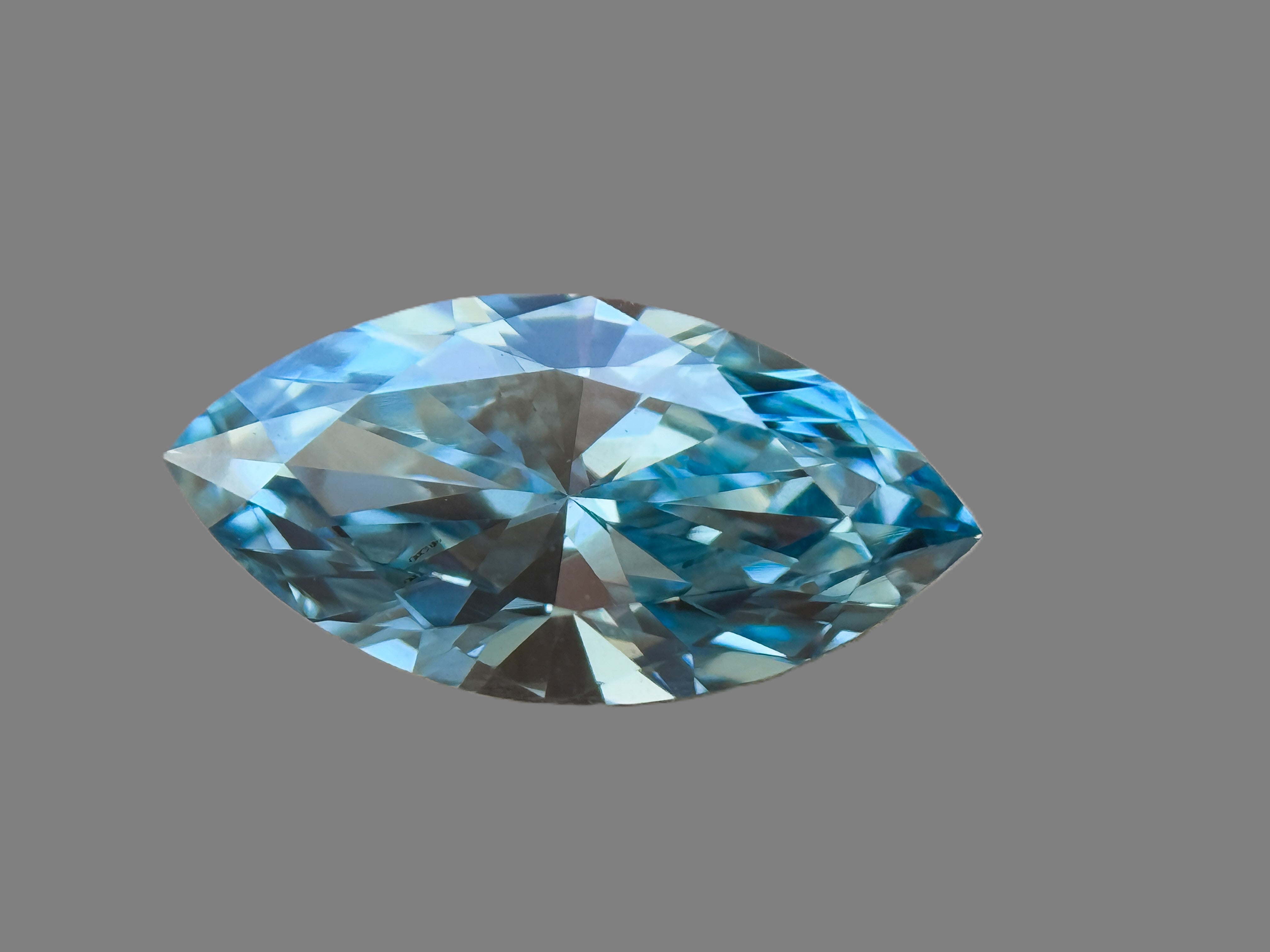 1.00 Ct Marquise Brilliant Cut Blue Natural Salt and Pepper Diamond