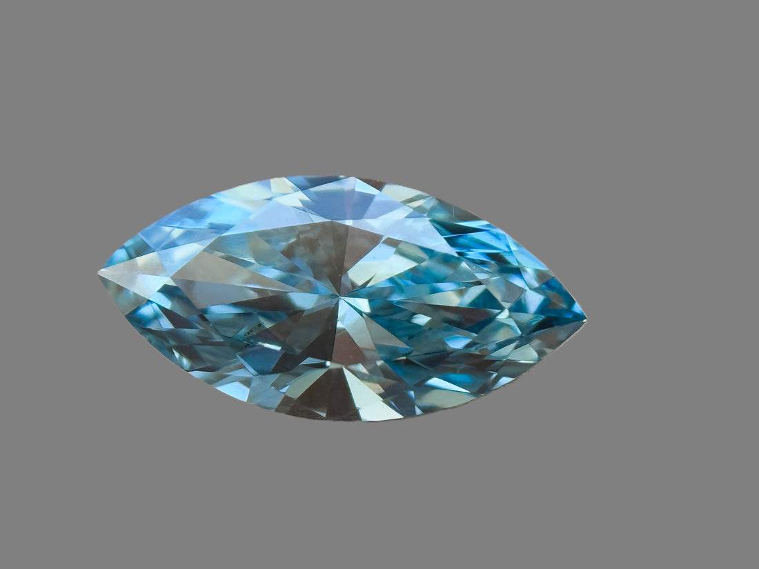 1.00 Ct Marquise Brilliant Cut Blue Natural Salt and Pepper Diamond