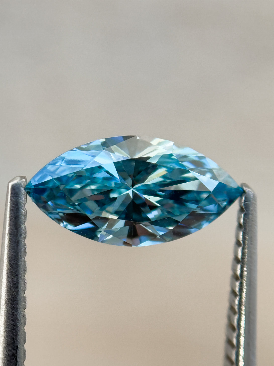 1.00 Ct Marquise Brilliant Cut Blue Natural Salt and Pepper Diamond