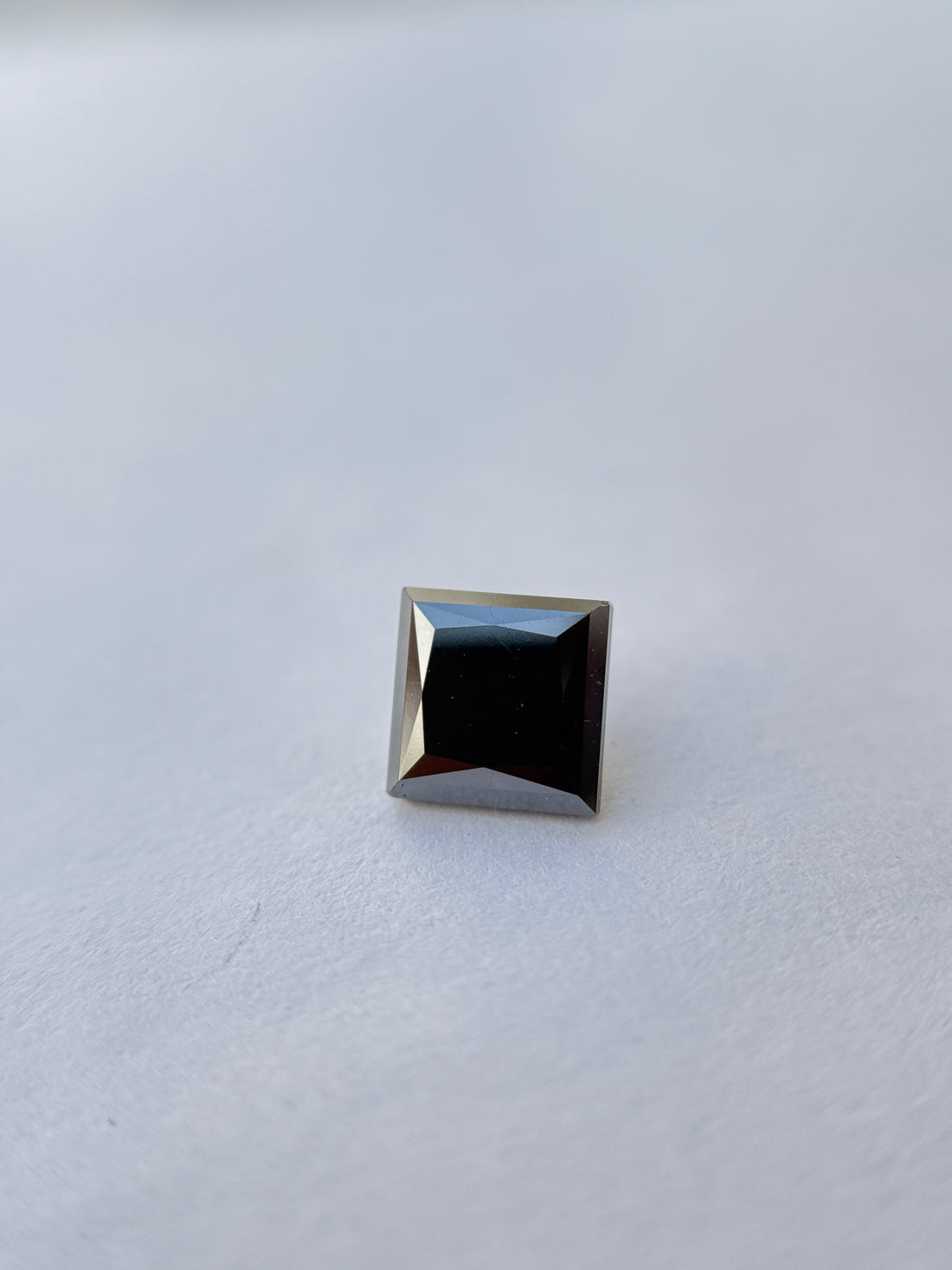 6 X 6 MM Princess Rose Cut Black Natural Loose Diamond