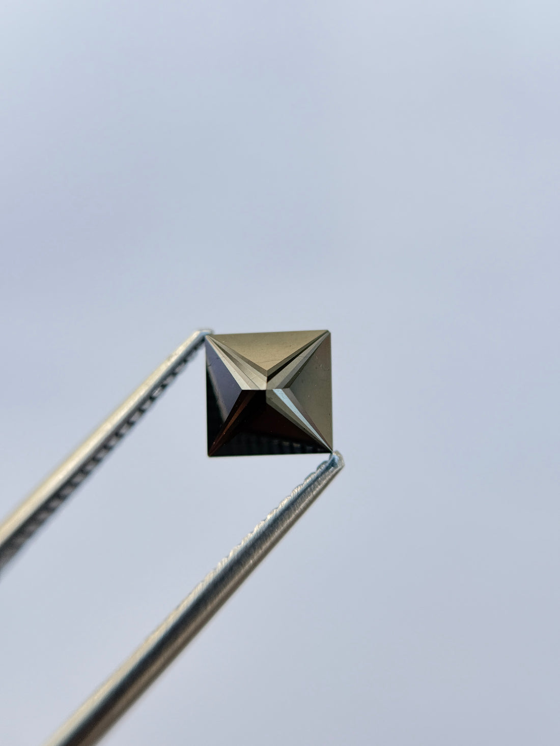 6 X 6 MM Princess Rose Cut Black Natural Loose Diamond