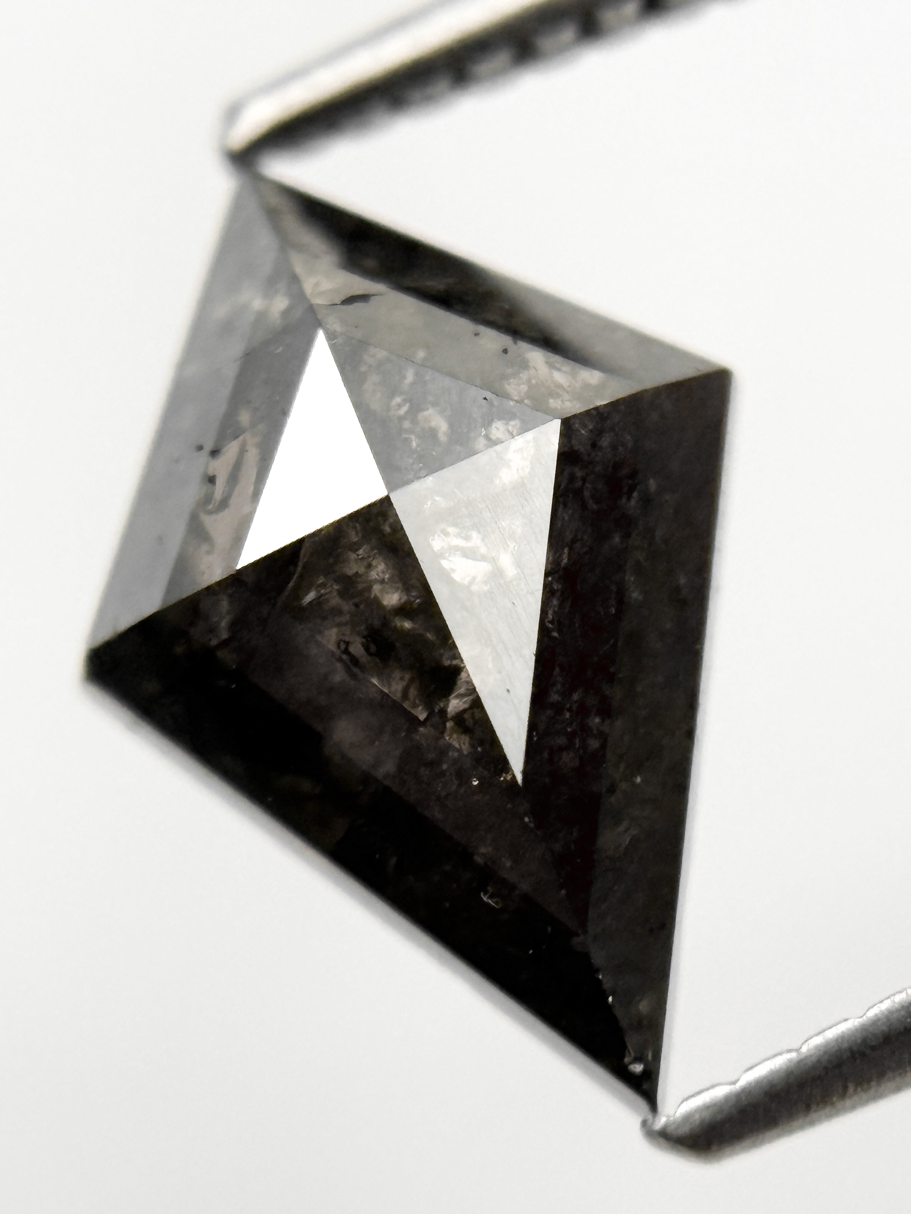 2.00 Ct Kite Rose Cut Grey Natural Fancy Diamond