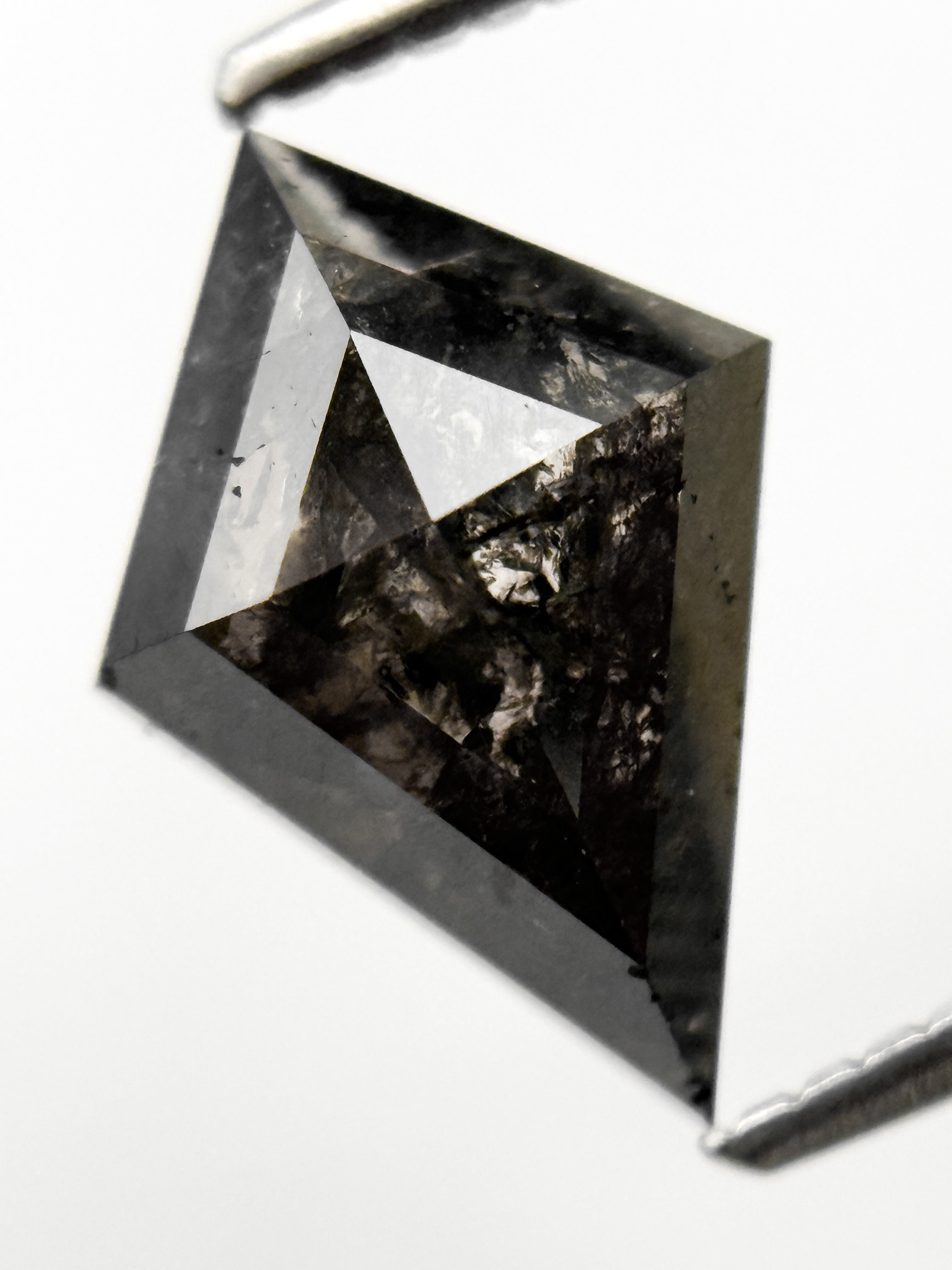 2.00 Ct Kite Rose Cut Grey Natural Fancy Diamond