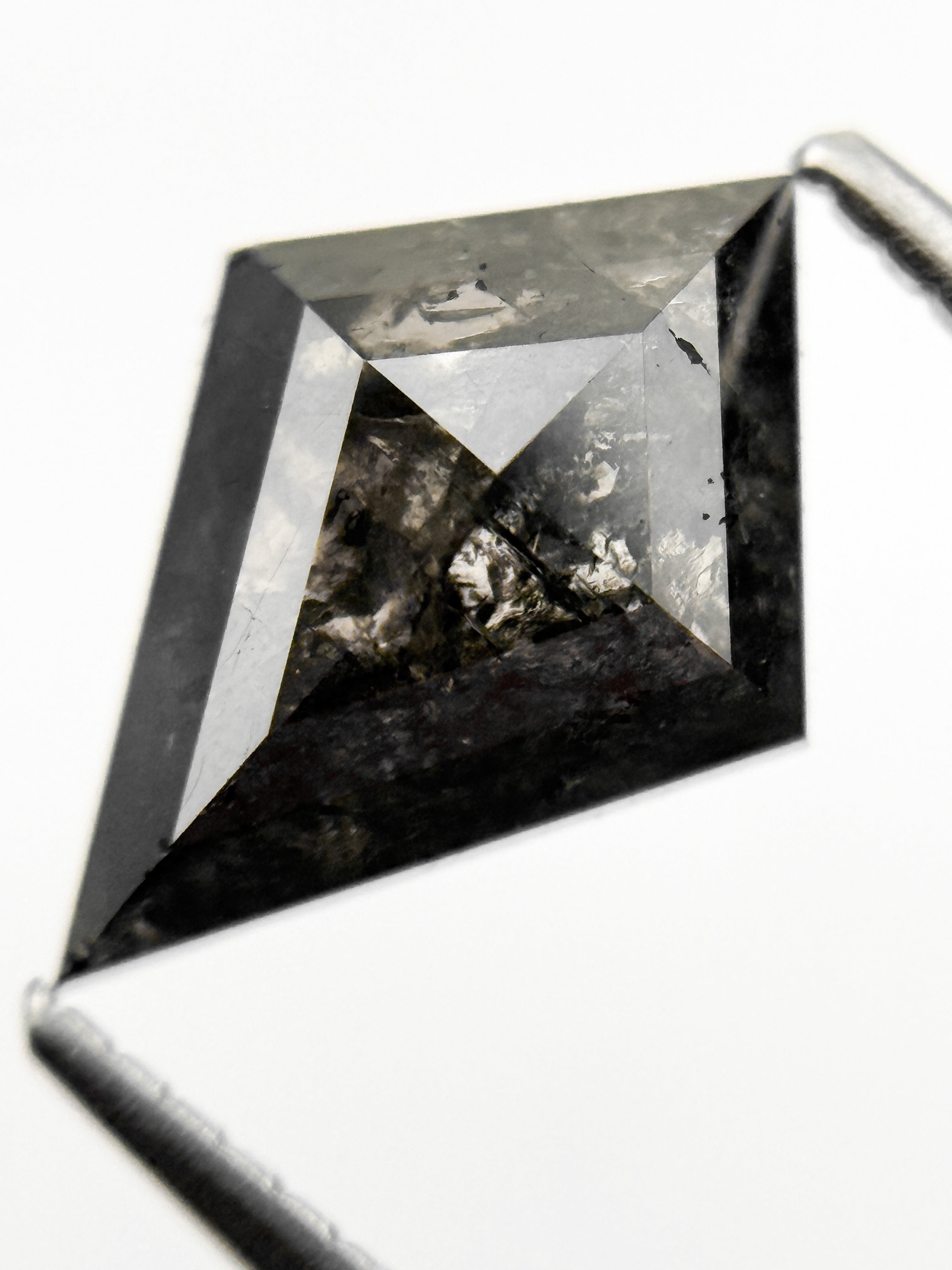 2.00 Ct Kite Rose Cut Grey Natural Fancy Diamond
