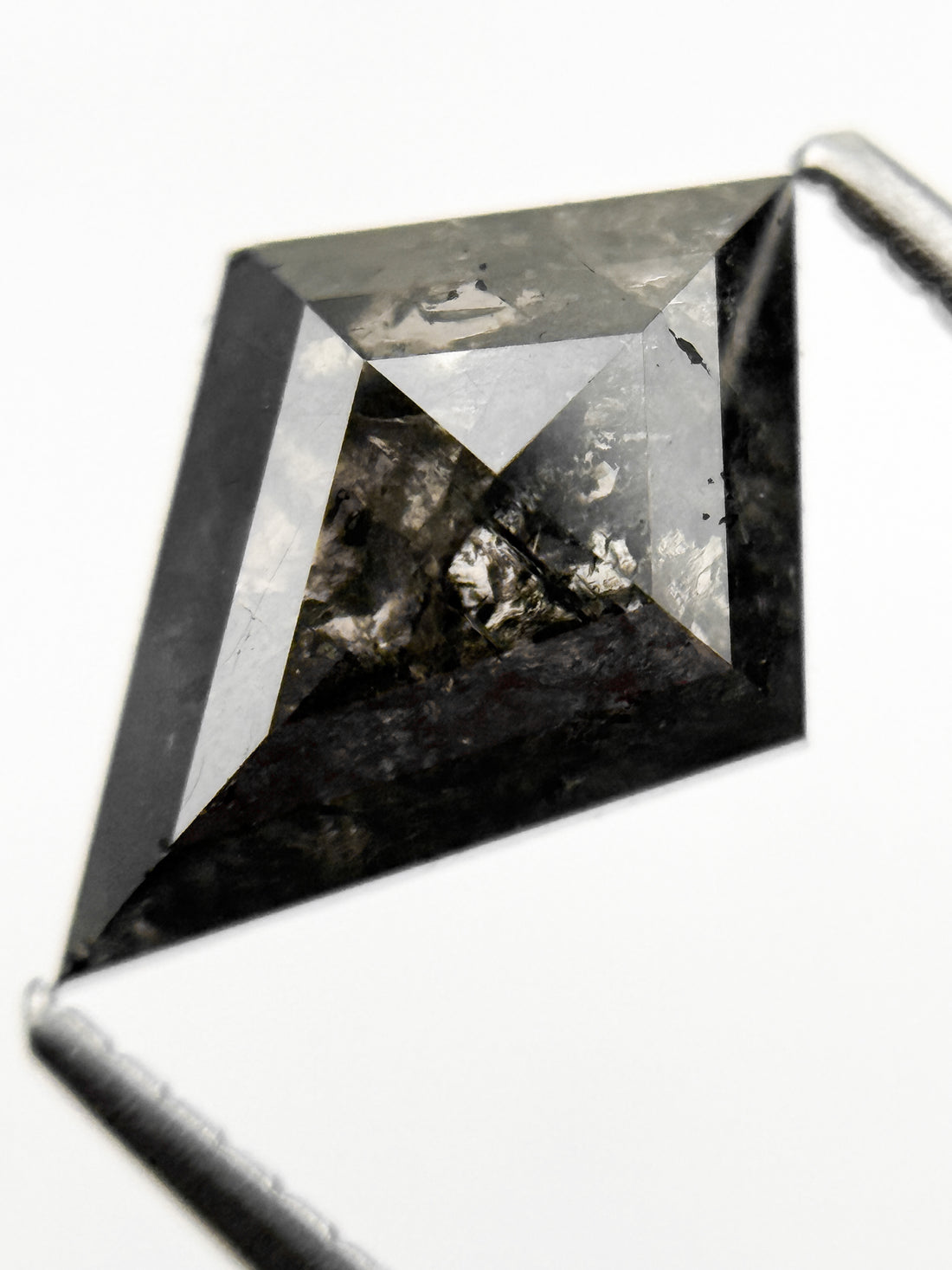 2.00 Ct Kite Rose Cut Grey Natural Fancy Diamond