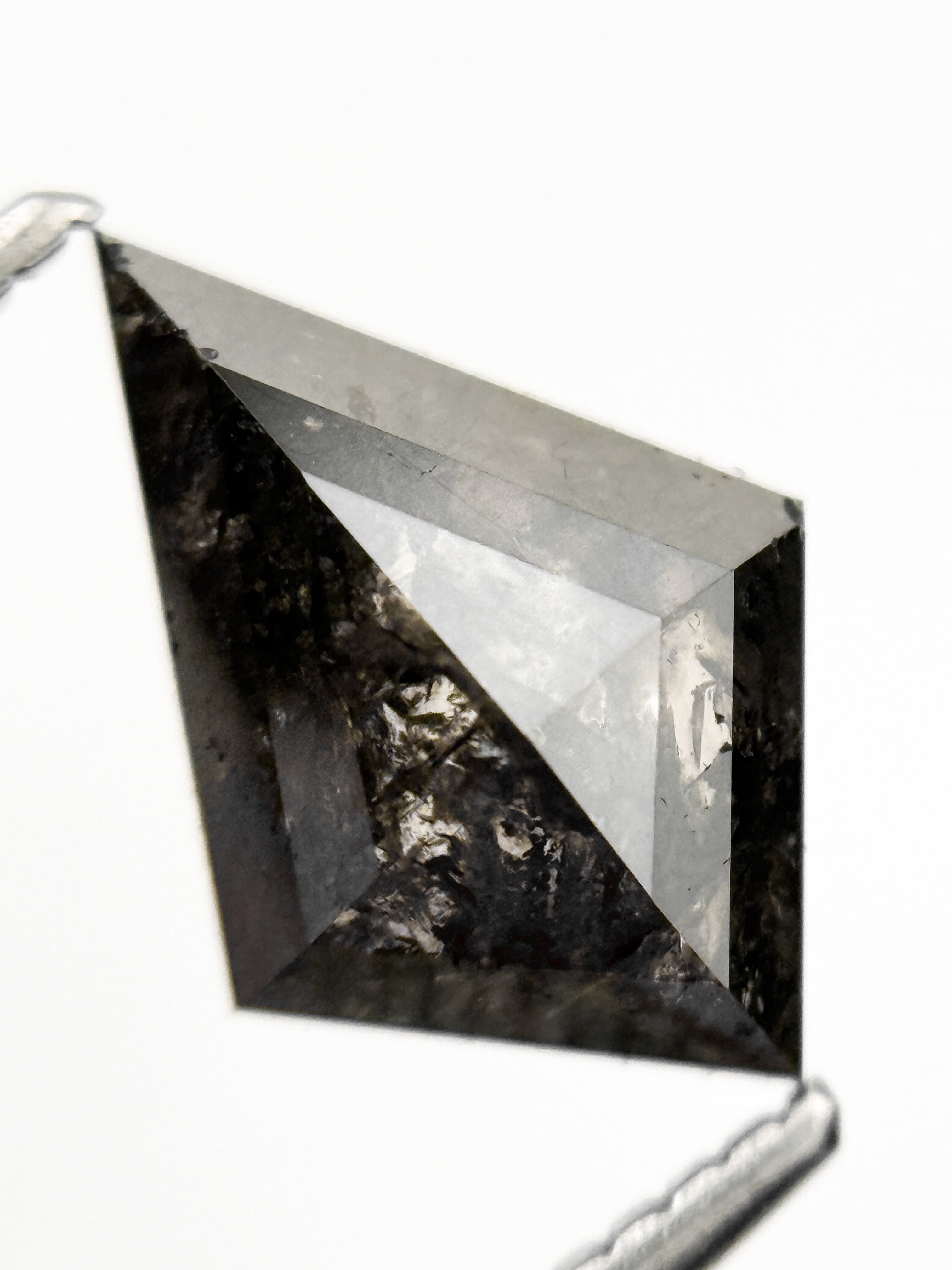 2.00 Ct Kite Rose Cut Grey Natural Fancy Diamond