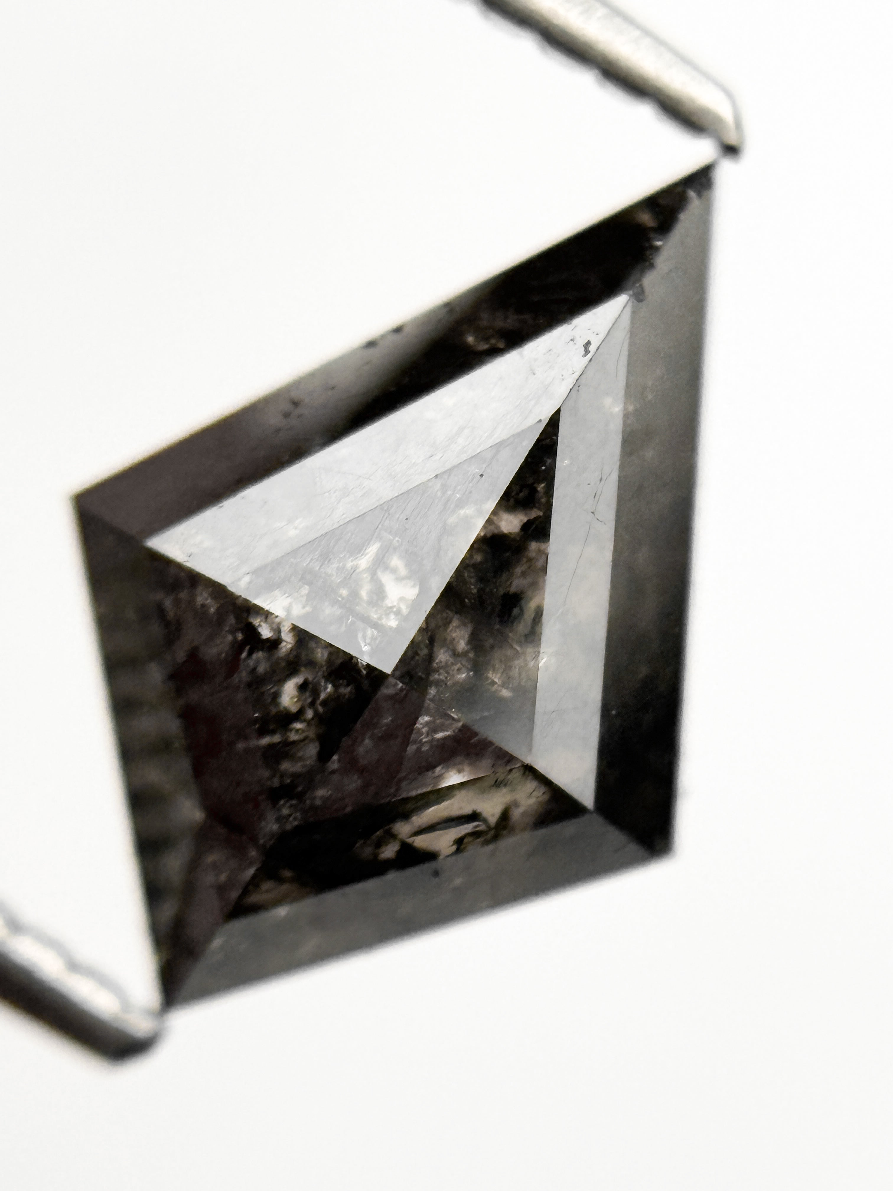 2.00 Ct Kite Rose Cut Grey Natural Fancy Diamond