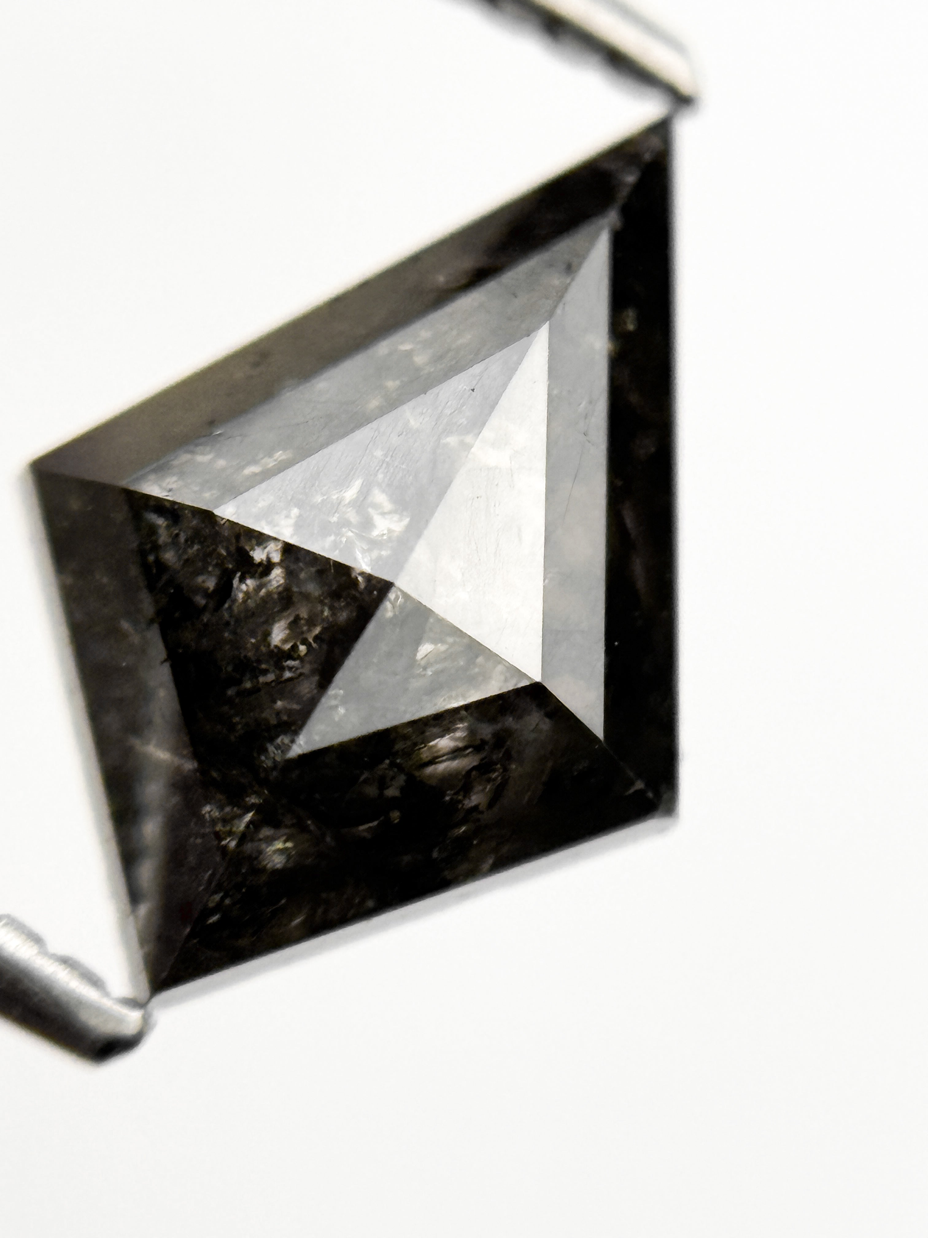 2.00 Ct Kite Rose Cut Grey Natural Fancy Diamond