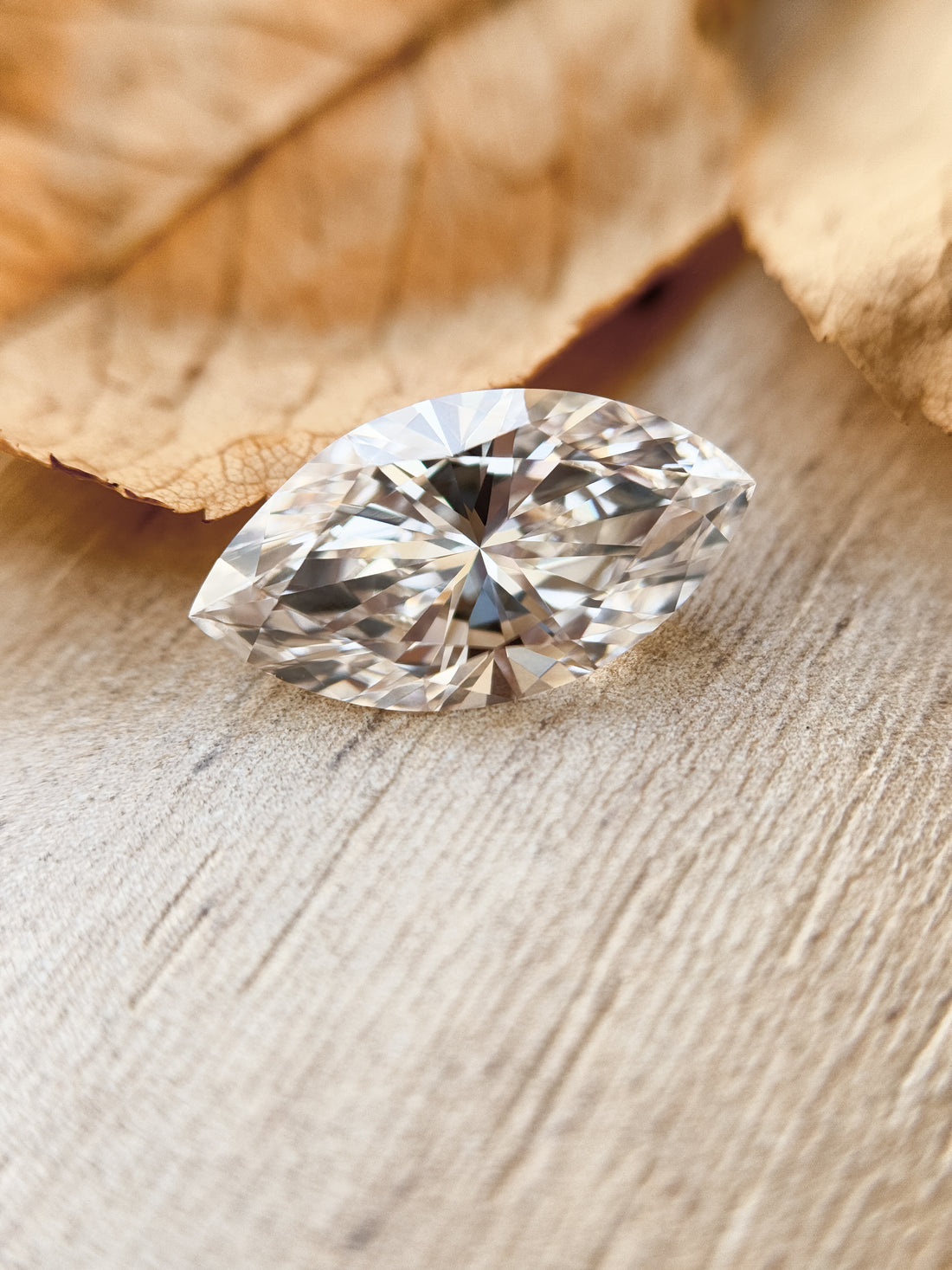 3.59 Ct Marquise Brilliant Cut White Natural Salt and Pepper Diamond
