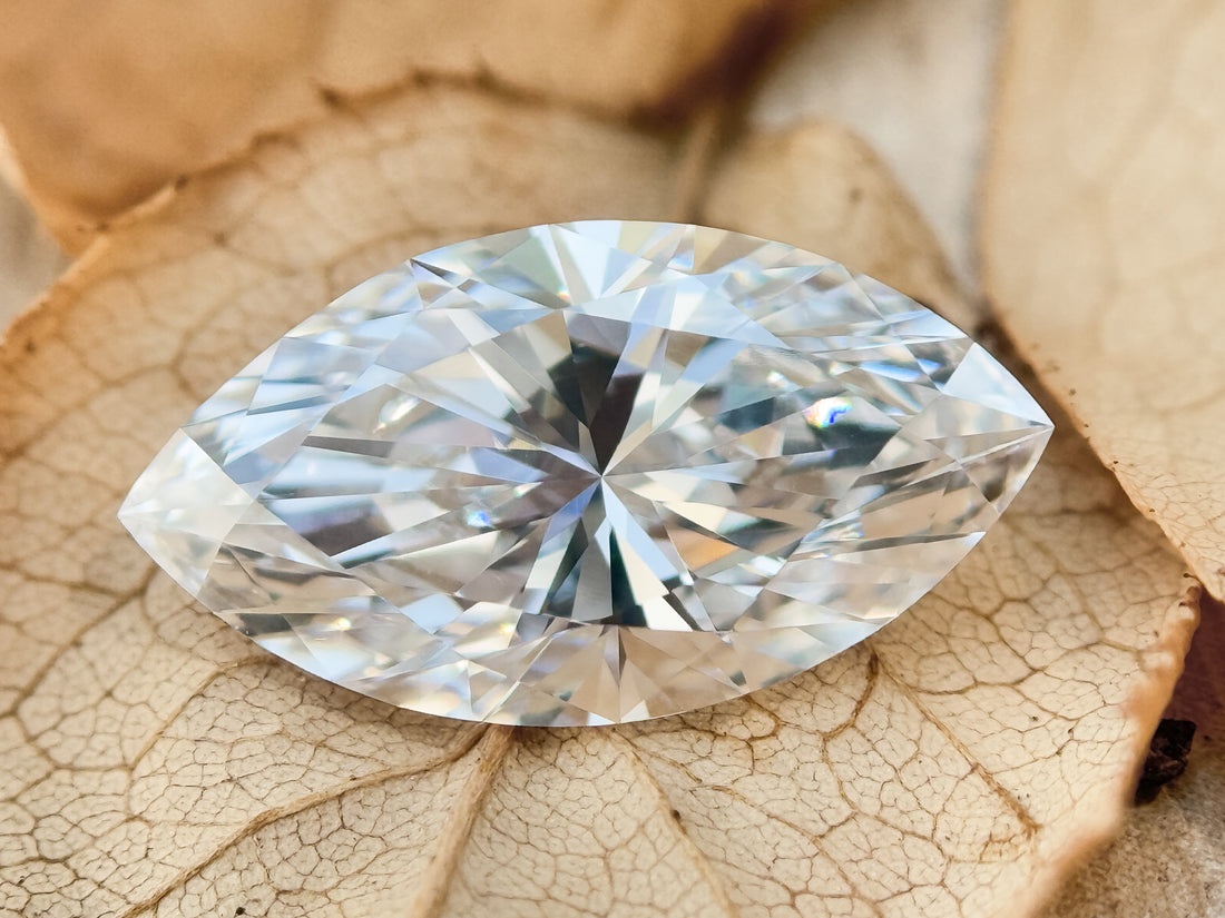 3.59 Ct Marquise Brilliant Cut White Natural Salt and Pepper Diamond