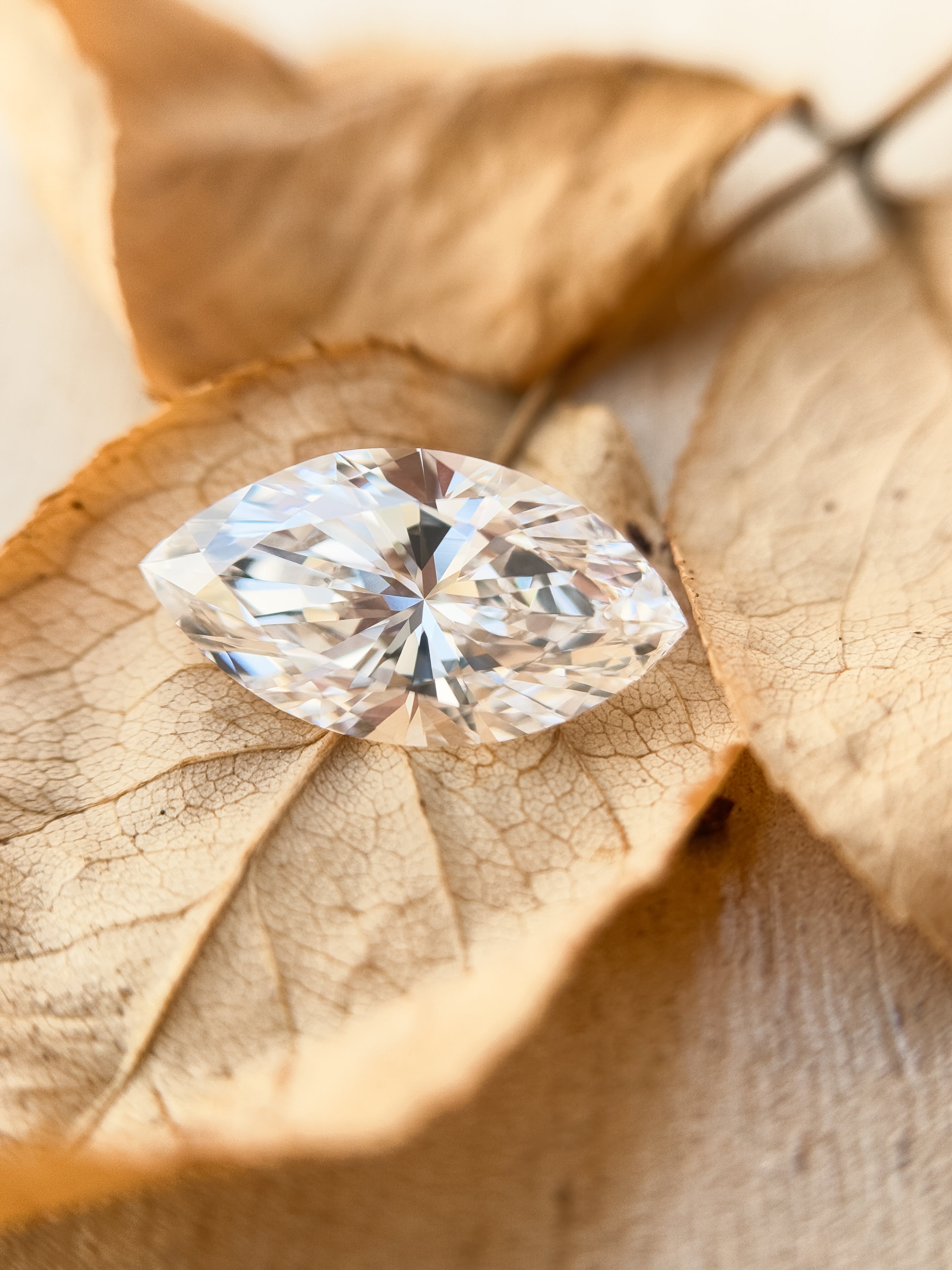 3.59 Ct Marquise Brilliant Cut White Natural Salt and Pepper Diamond