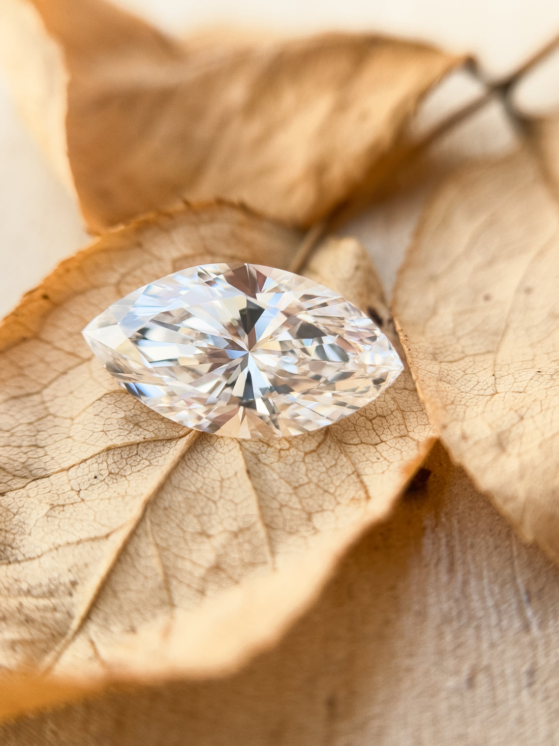 3.59 Ct Marquise Brilliant Cut White Natural Salt and Pepper Diamond