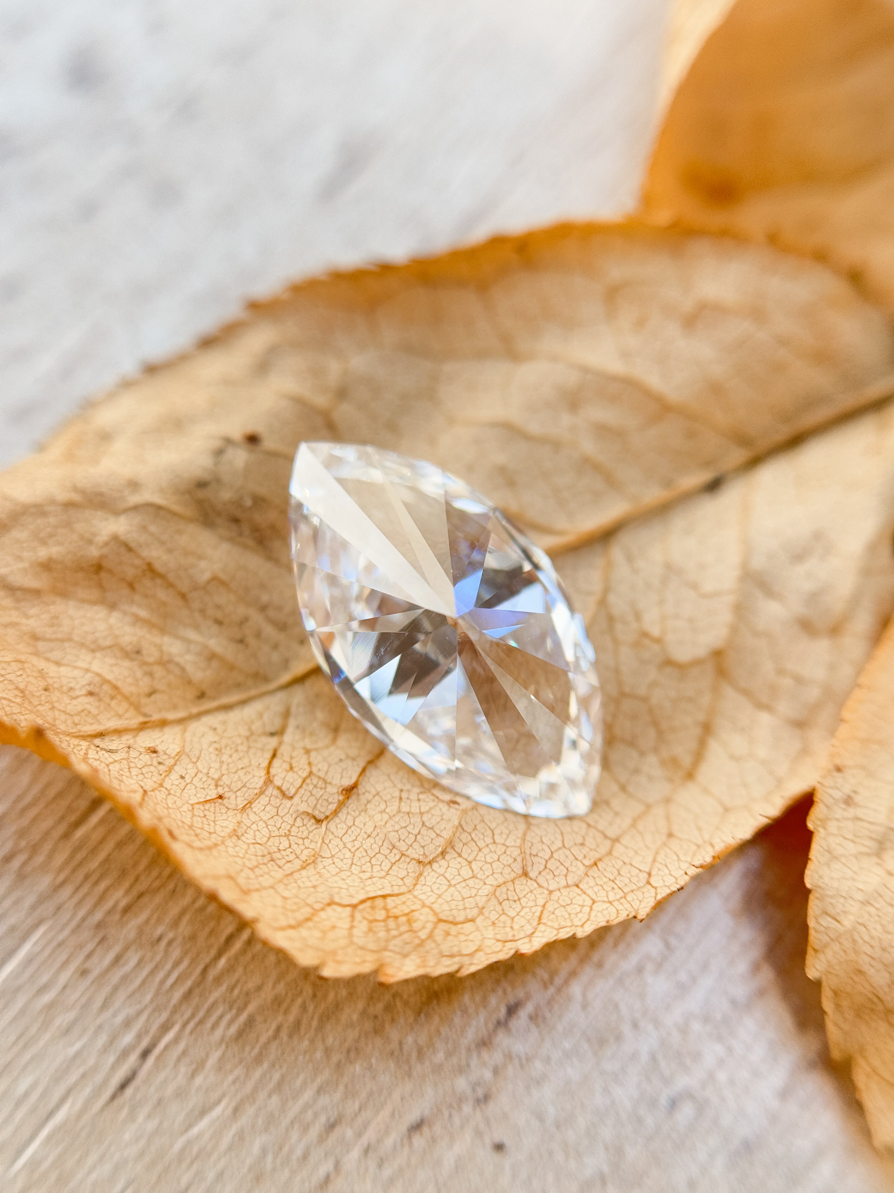 3.59 Ct Marquise Brilliant Cut White Natural Salt and Pepper Diamond