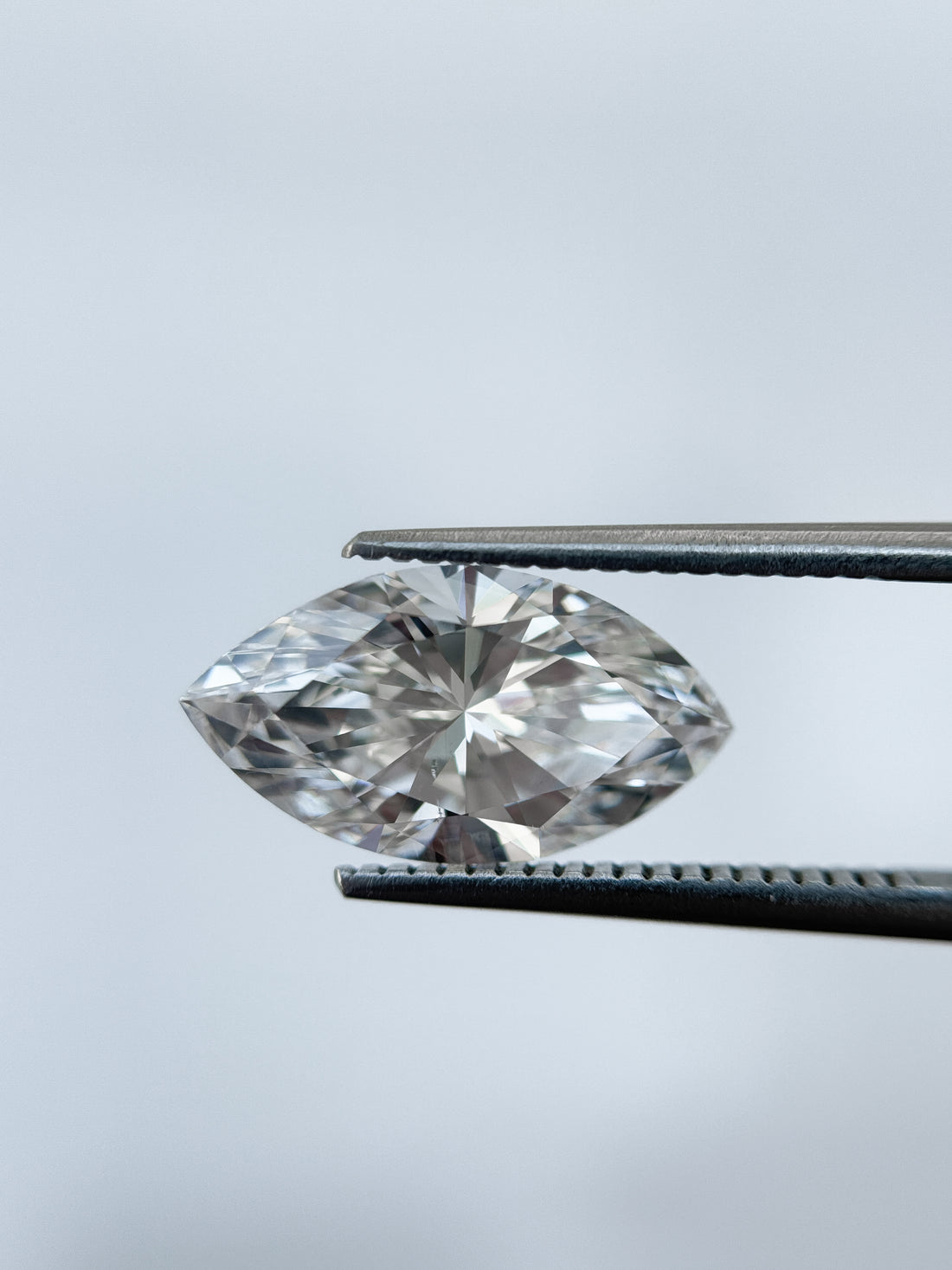 3.59 Ct Marquise Brilliant Cut White Natural Salt and Pepper Diamond