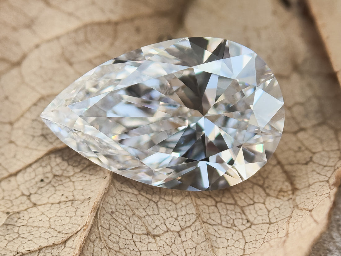 2.50 Ct Pear Brilliant Cut White Lab Grown Fancy Diamond