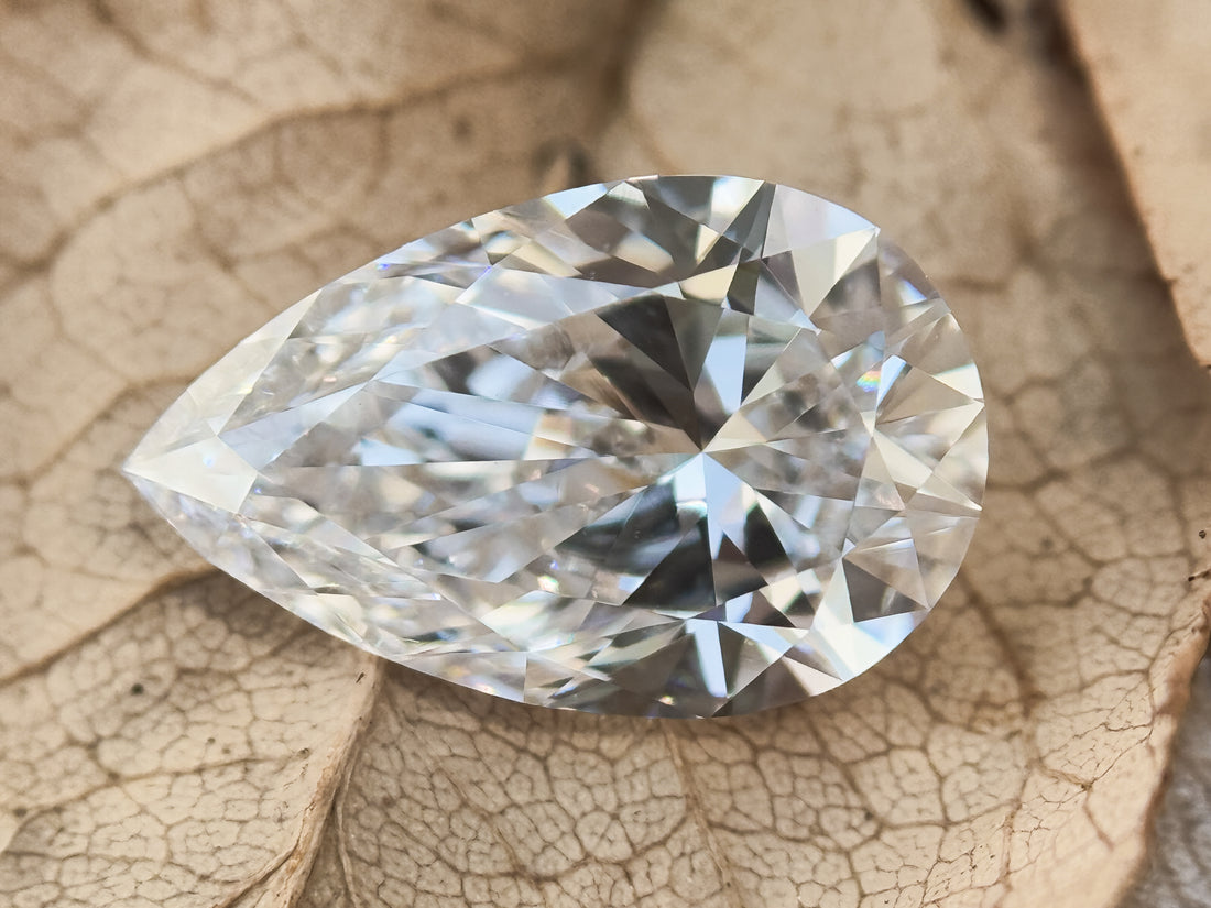 2.50 Ct Pear Brilliant Cut White Lab Grown Fancy Diamond