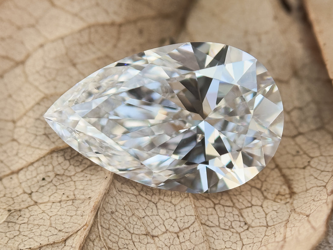 2.50 Ct Pear Brilliant Cut White Lab Grown Fancy Diamond