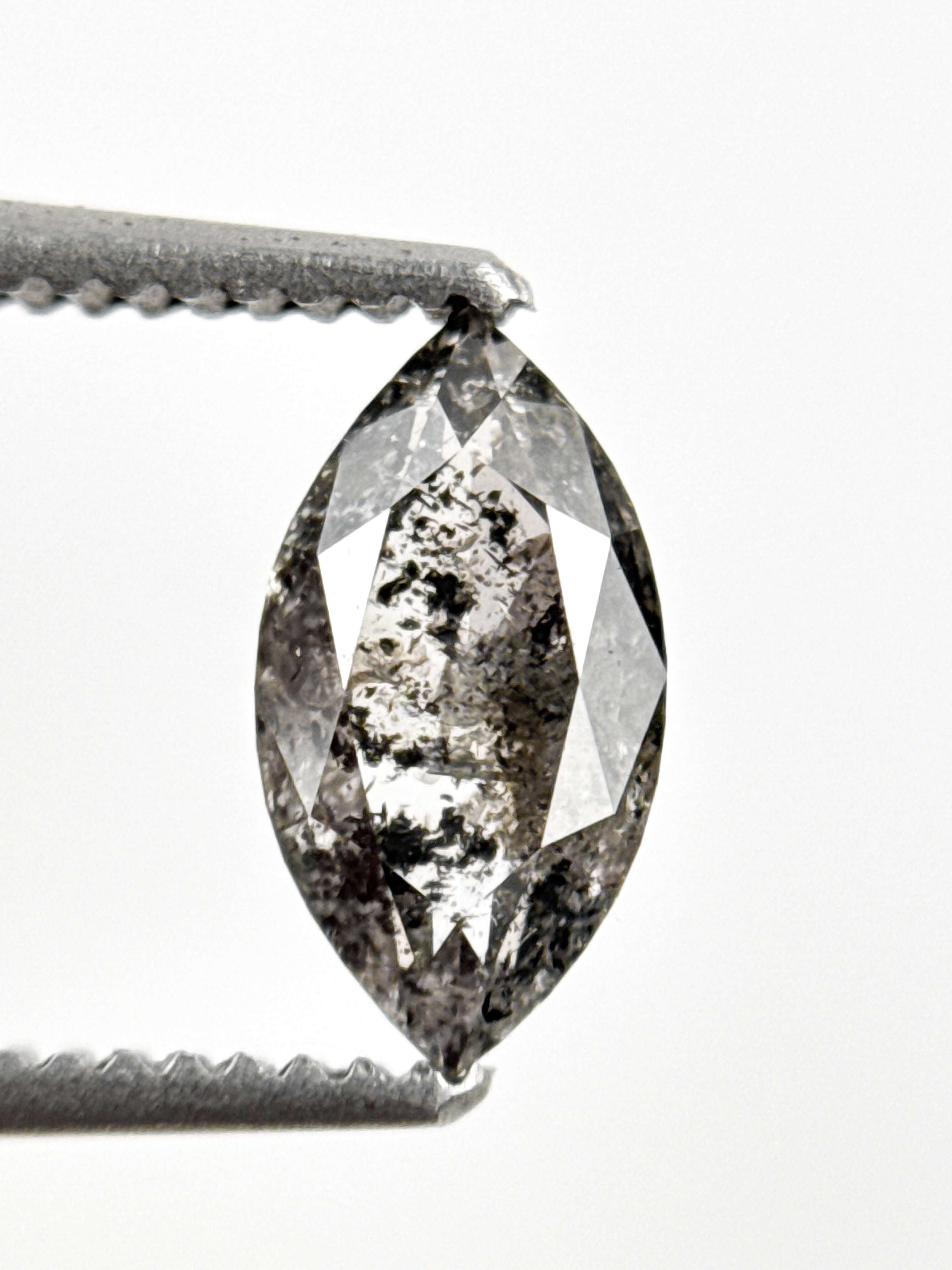 0.69 Ct Pear Rose Cut Yellow Natural Minimal Diamond