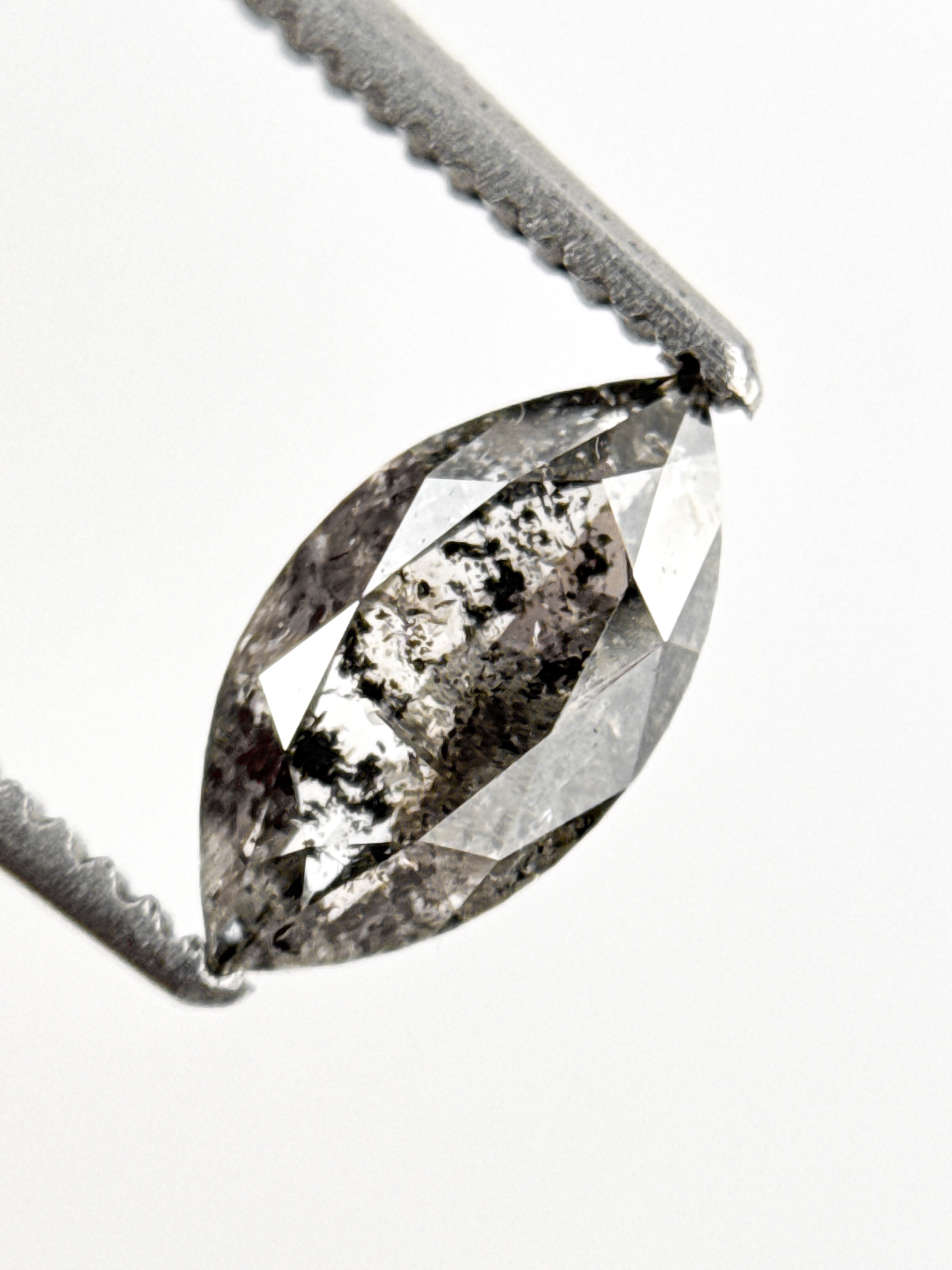 0.69 Ct Pear Rose Cut Yellow Natural Minimal Diamond