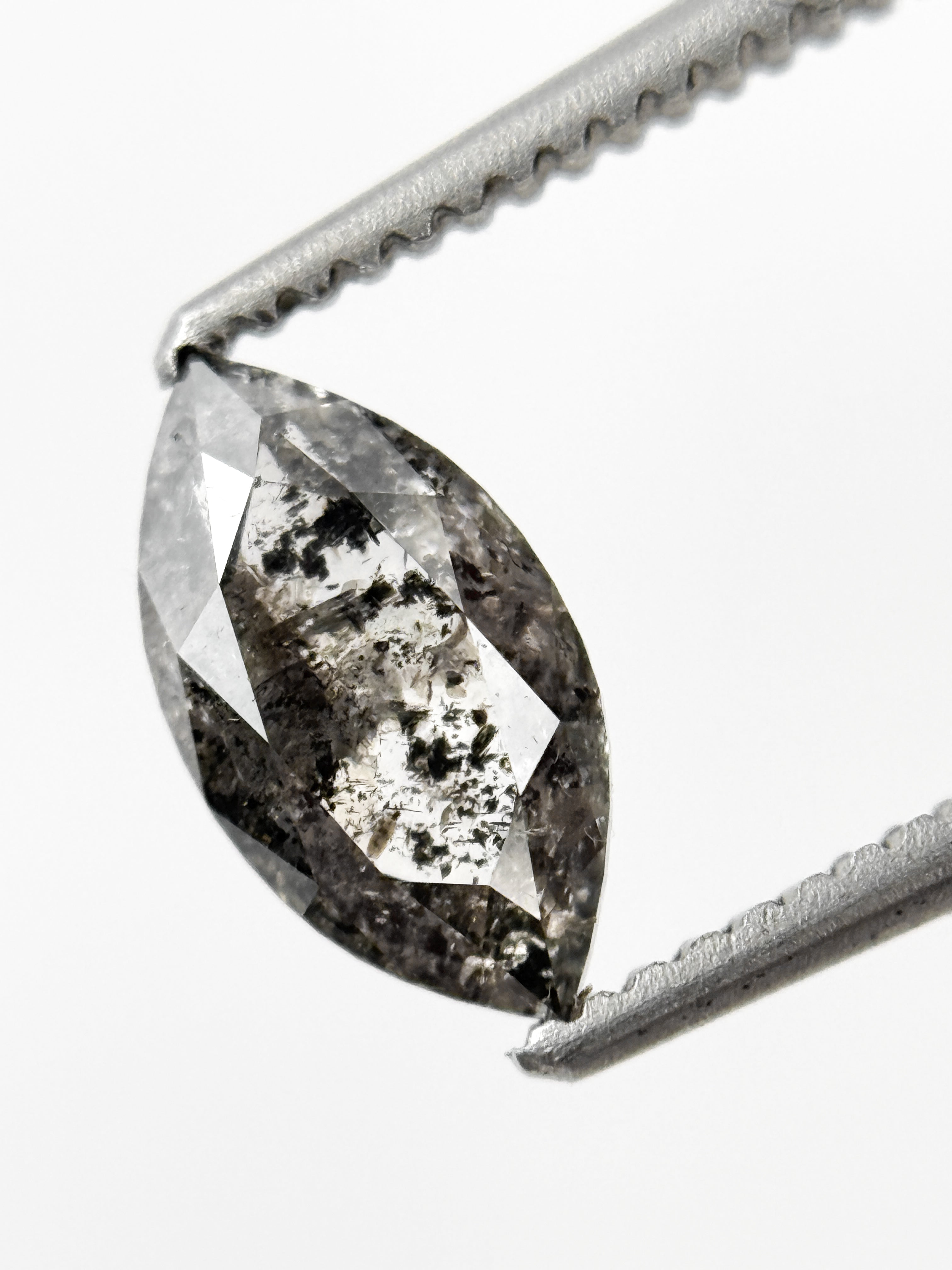 0.69 Ct Pear Rose Cut Yellow Natural Minimal Diamond
