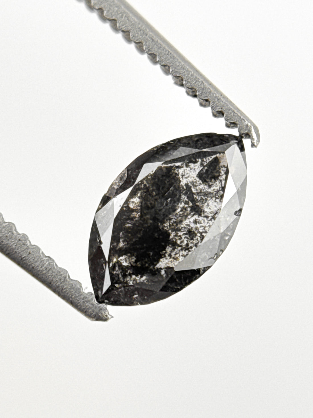 0.72 Ct Marquise Rose Cut Grey Natural Minimalist Diamond