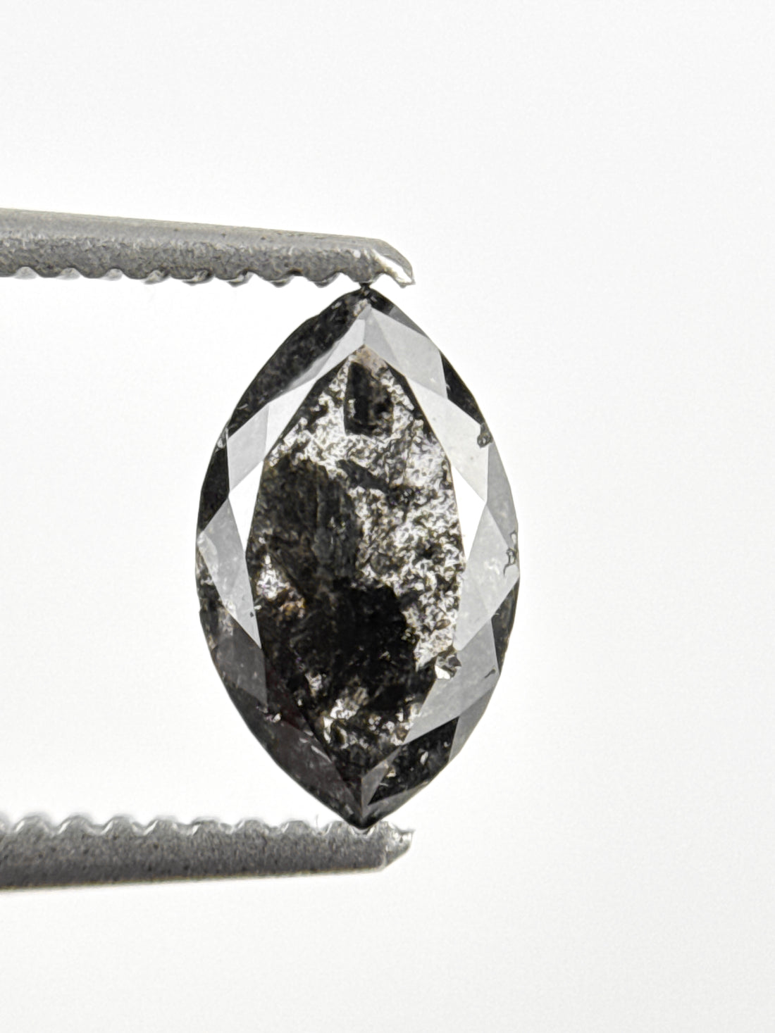 0.72 Ct Marquise Rose Cut Grey Natural Minimalist Diamond