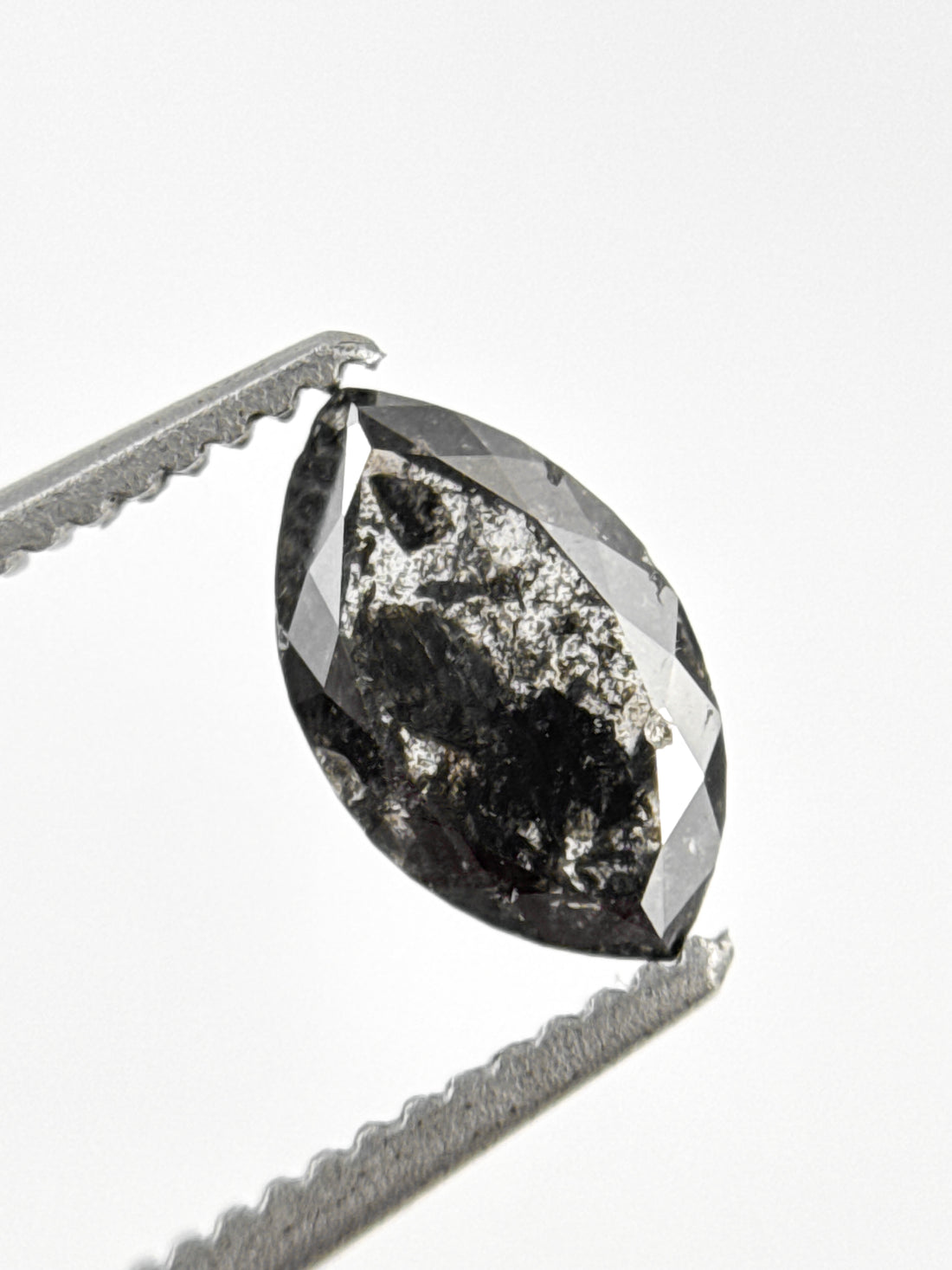 0.72 Ct Marquise Rose Cut Grey Natural Minimalist Diamond
