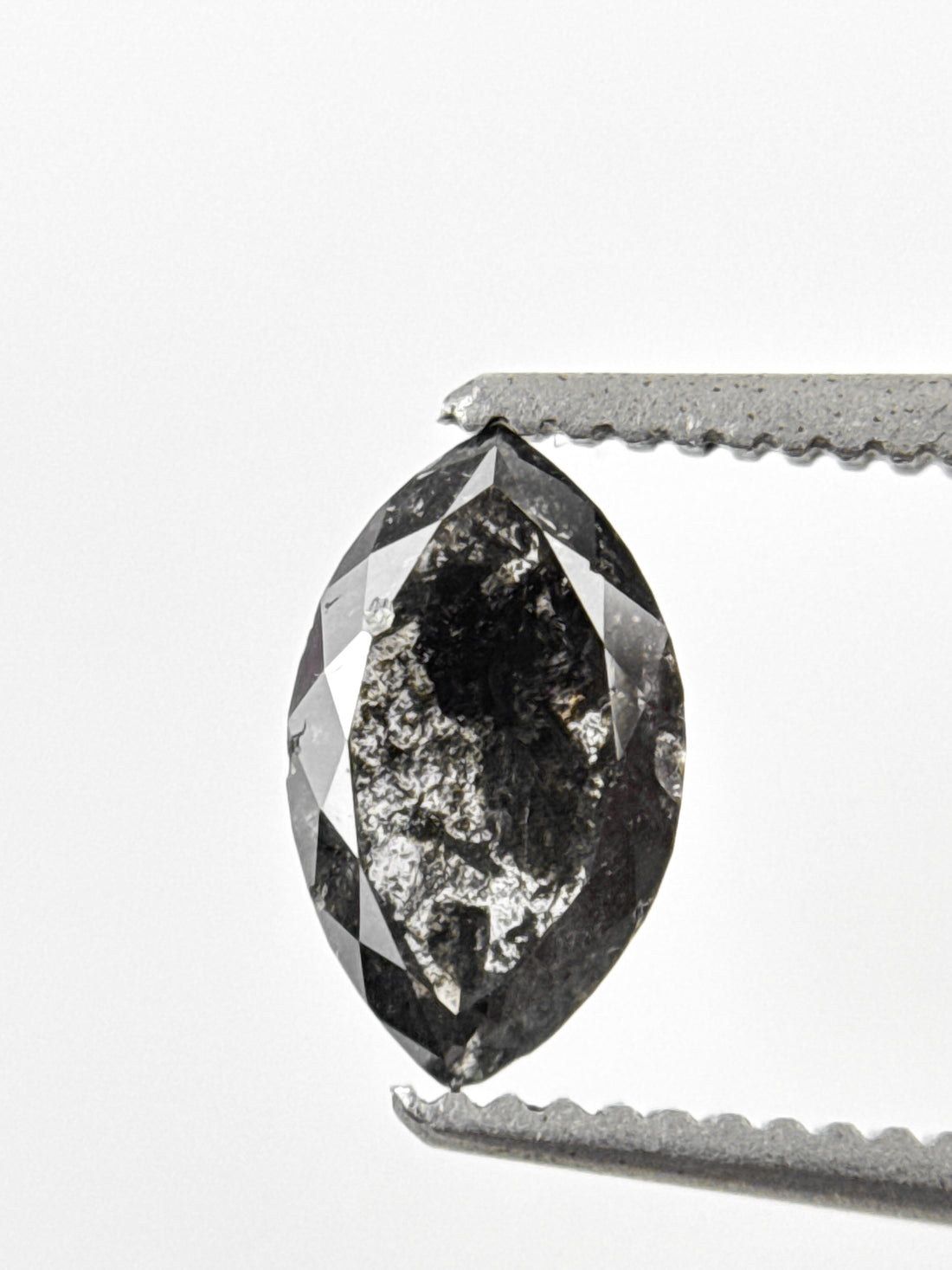 0.72 Ct Marquise Rose Cut Grey Natural Minimalist Diamond