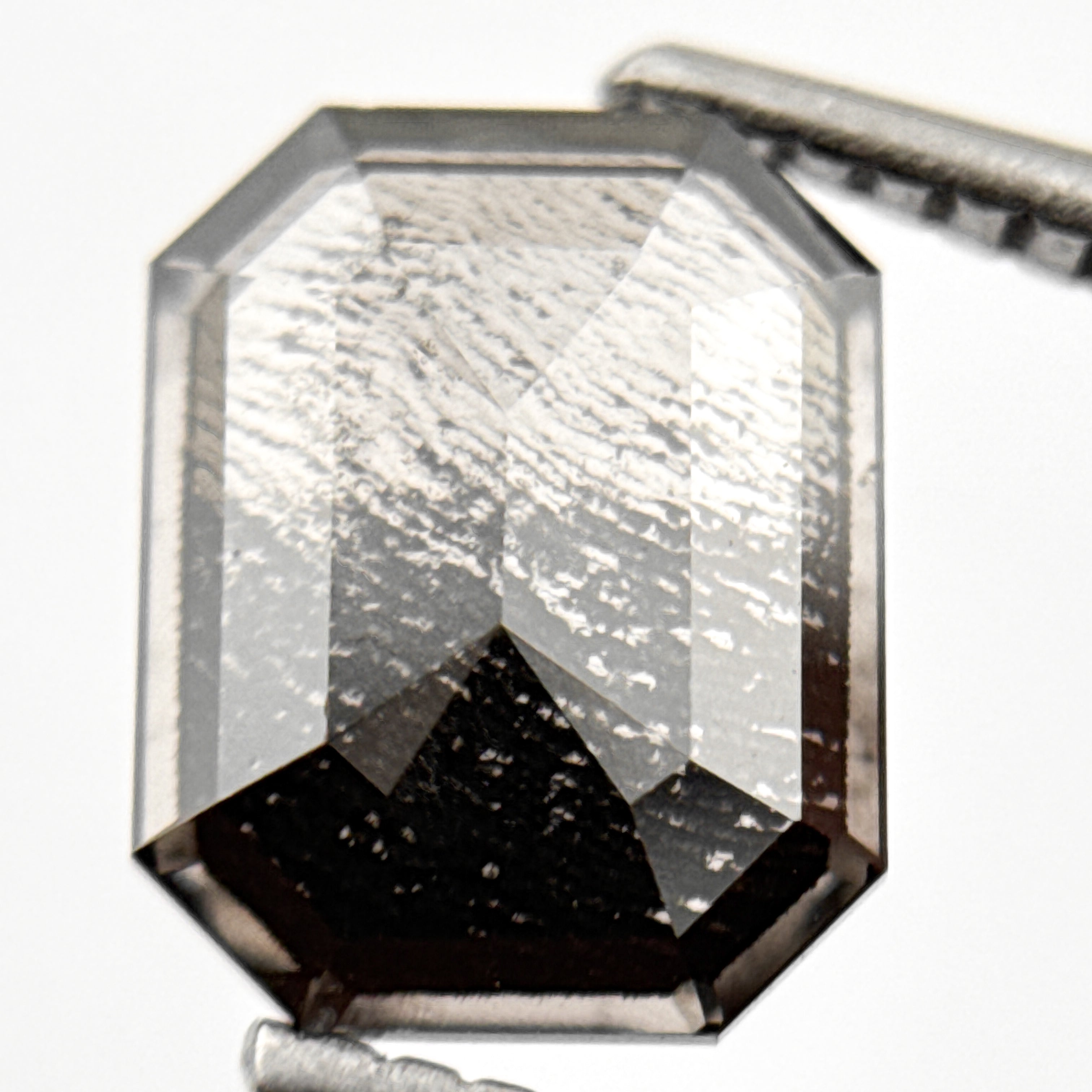 1.86 Ct Emerald Rose Cut Grey Natural Antique Diamond
