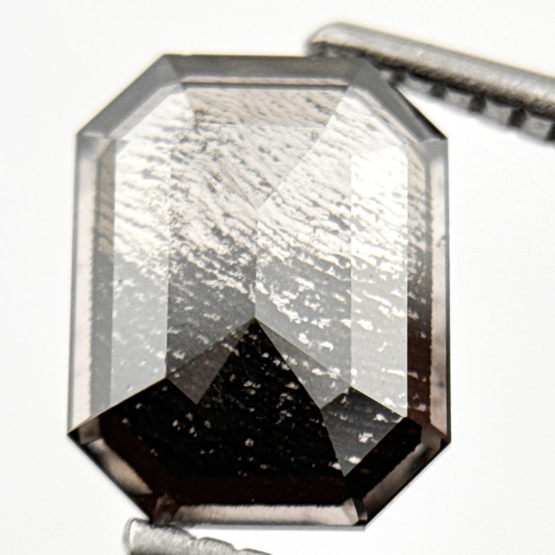 1.86 Ct Emerald Rose Cut Grey Natural Antique Diamond