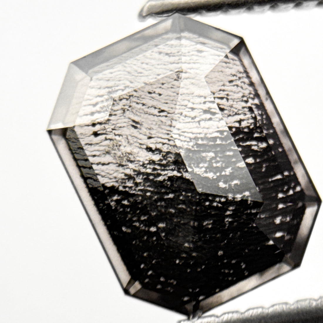 1.86 Ct Emerald Rose Cut Grey Natural Antique Diamond