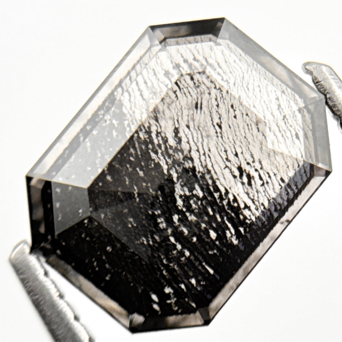 1.86 Ct Emerald Rose Cut Grey Natural Antique Diamond