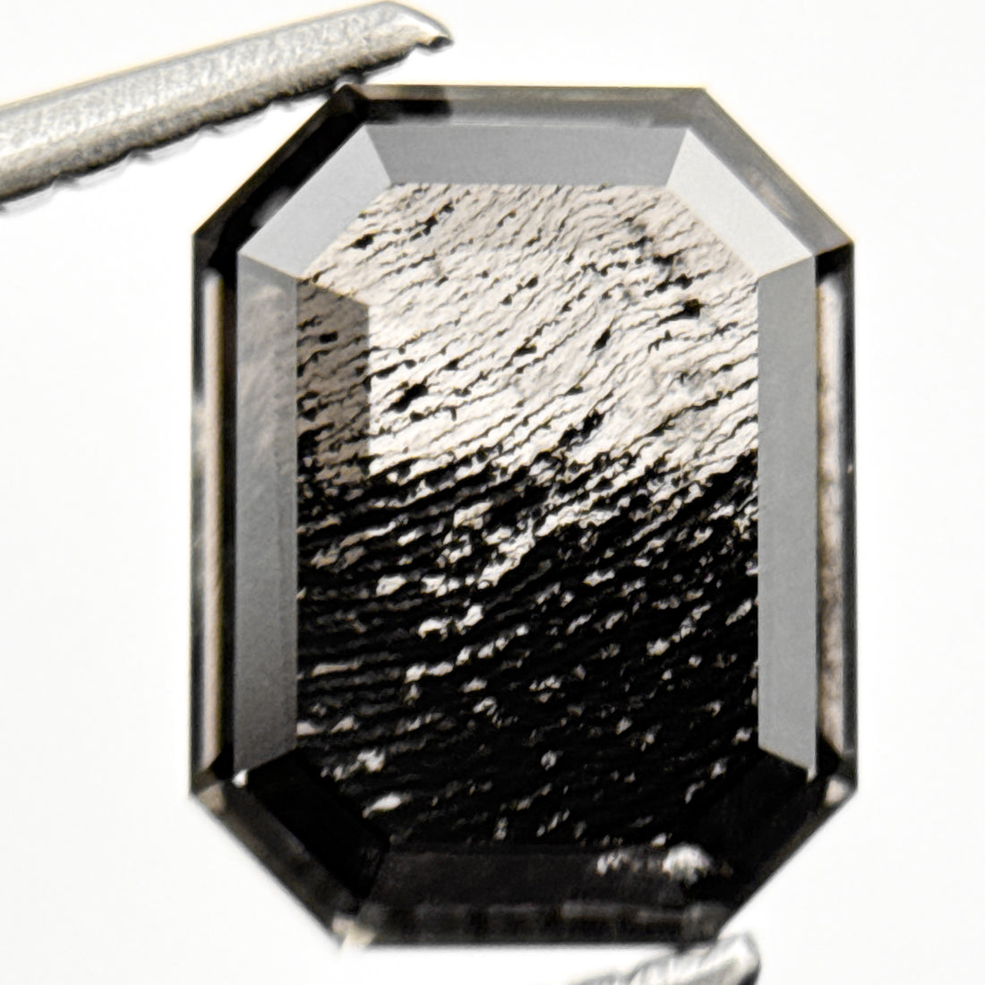 1.86 Ct Emerald Rose Cut Grey Natural Antique Diamond