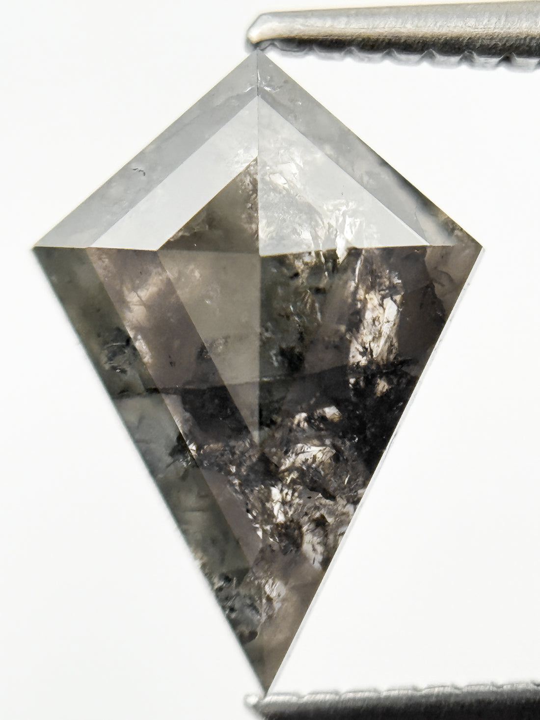 2.20 Ct Kite Rose Cut Grey Natural Fancy Diamond