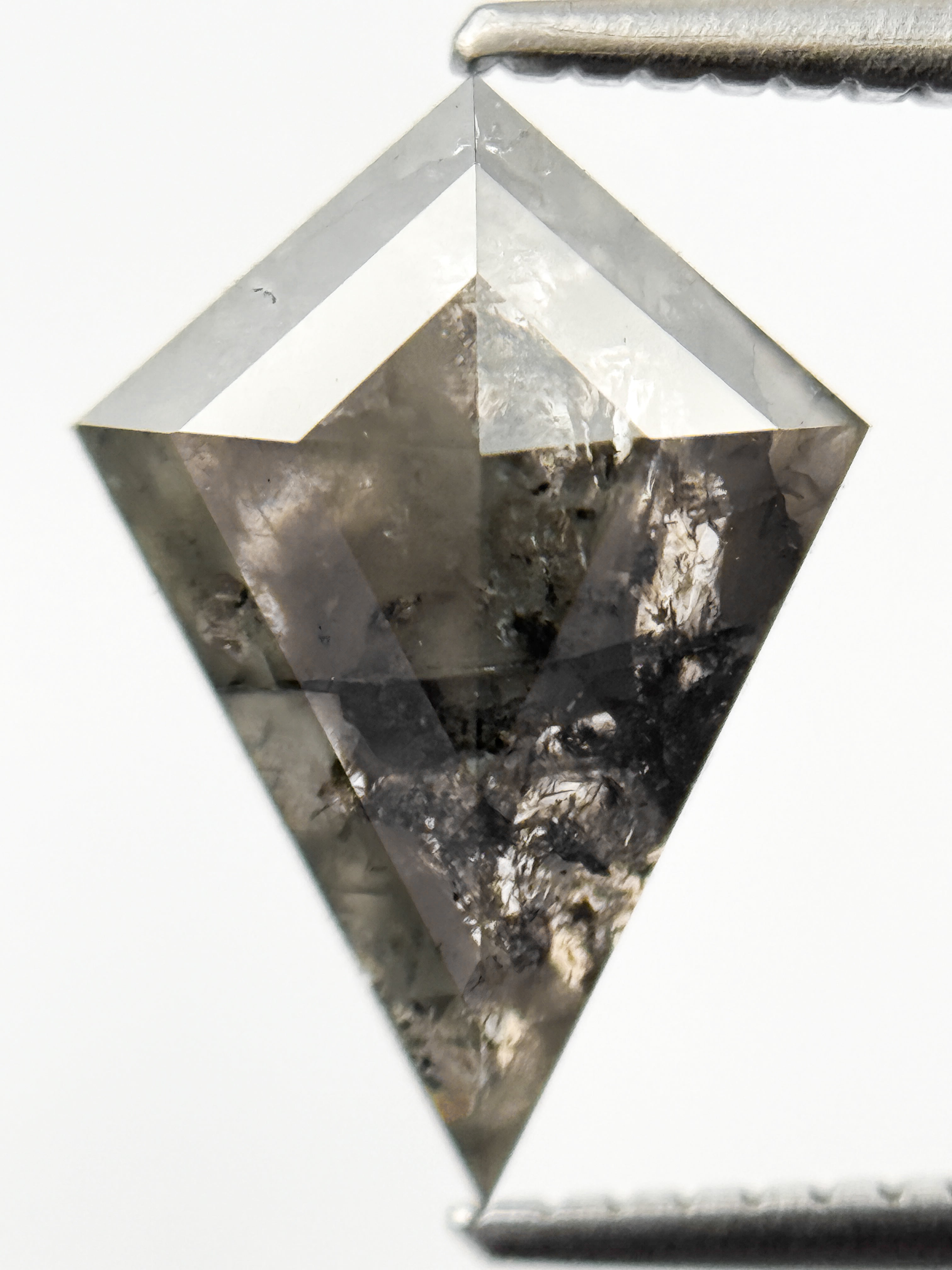 2.20 Ct Kite Rose Cut Grey Natural Fancy Diamond
