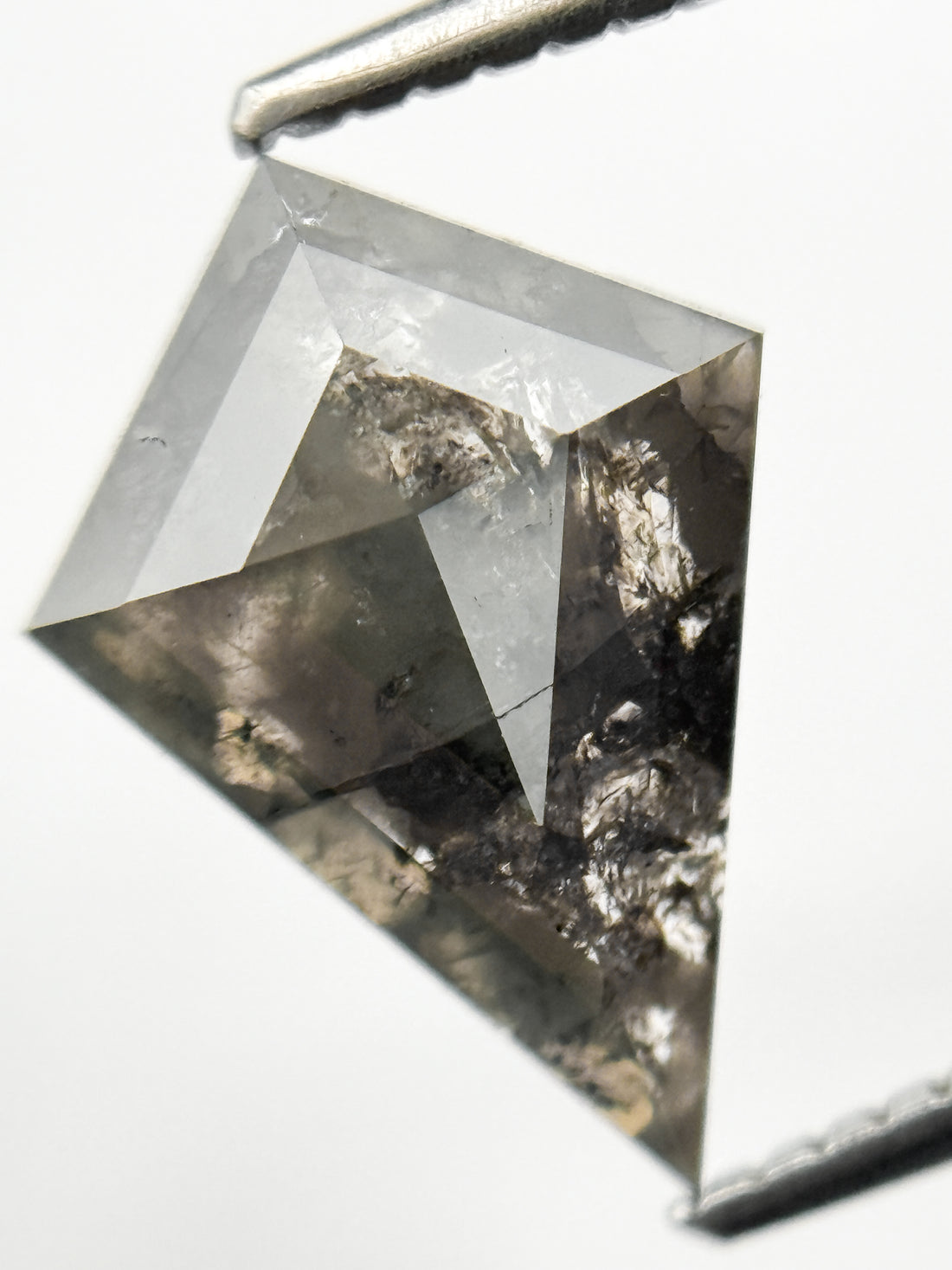 2.20 Ct Kite Rose Cut Grey Natural Fancy Diamond