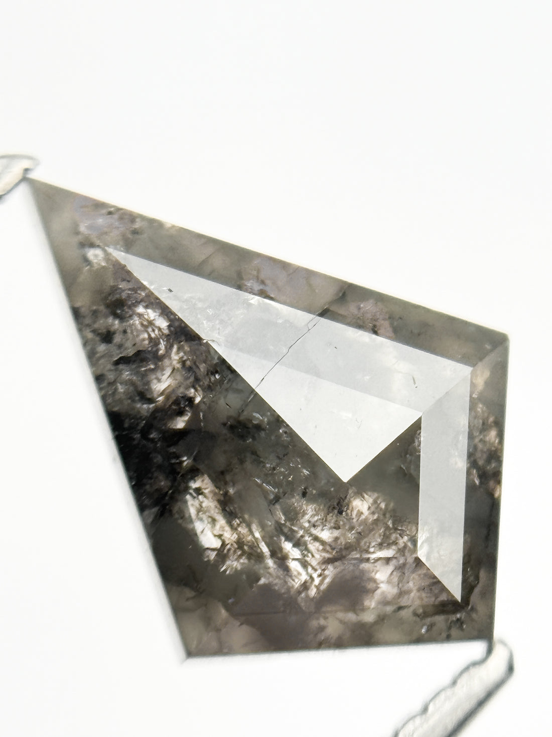 2.20 Ct Kite Rose Cut Grey Natural Fancy Diamond