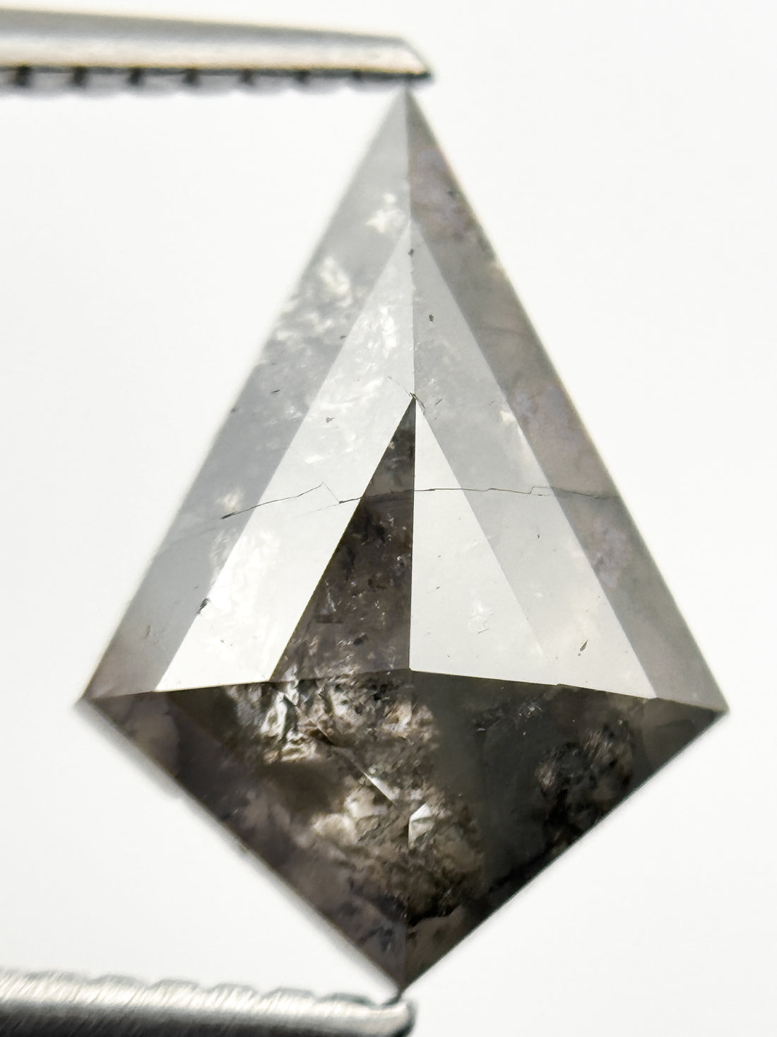 2.20 Ct Kite Rose Cut Grey Natural Fancy Diamond