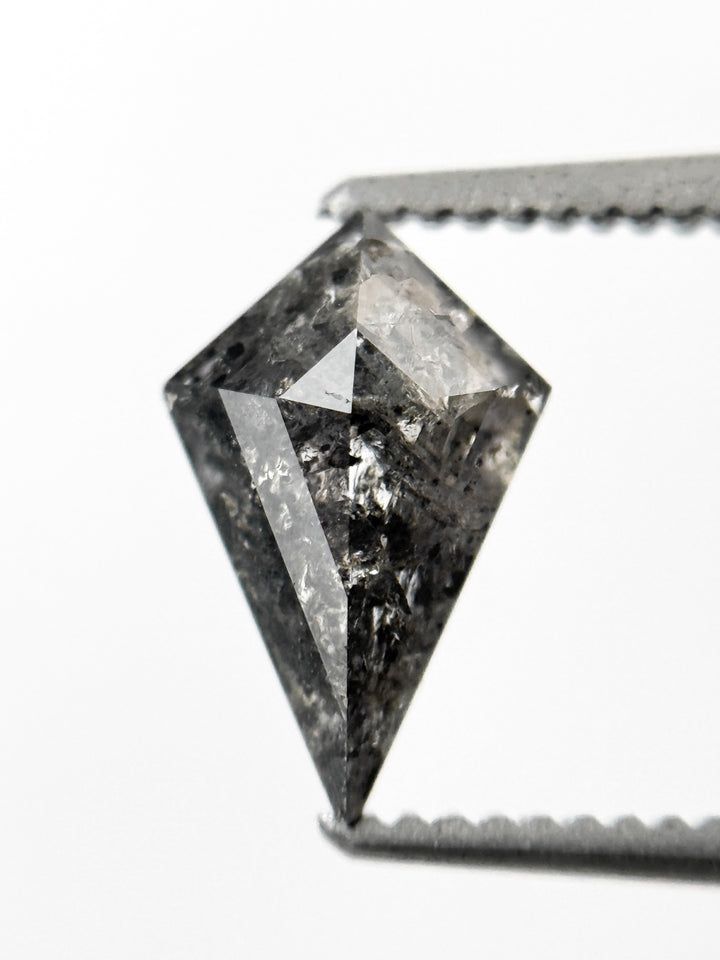 1.03 Ct Kite Rose Cut Grey Natural Galaxy Diamond