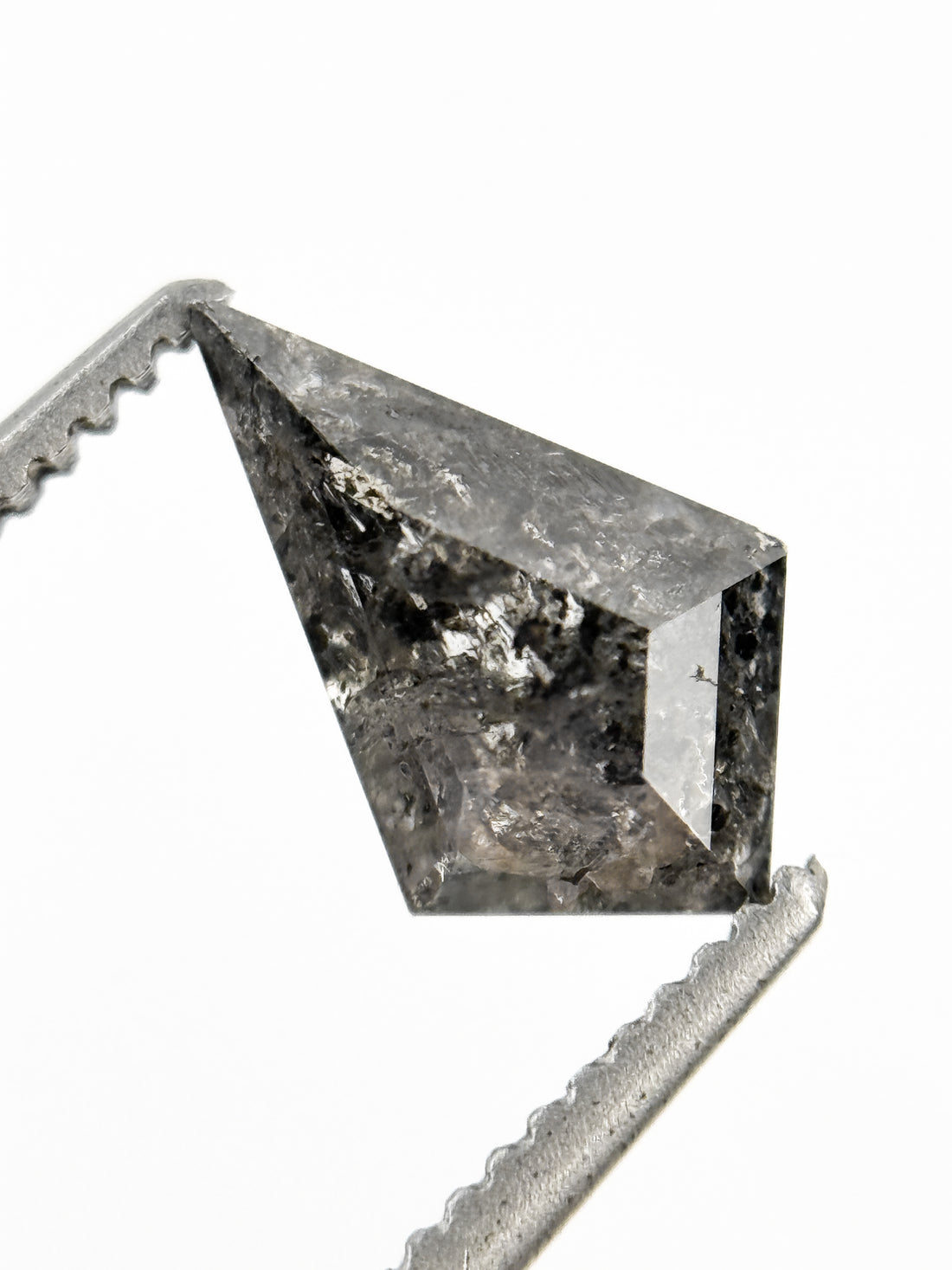 1.03 Ct Kite Rose Cut Grey Natural Galaxy Diamond