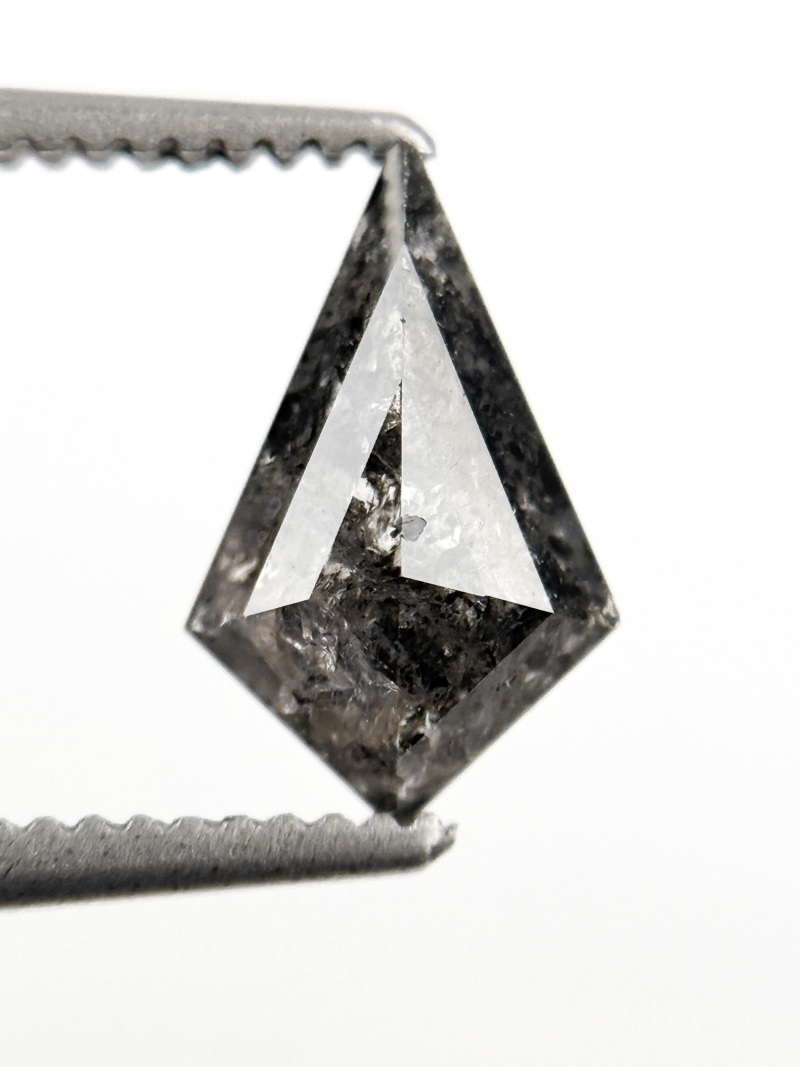 1.03 Ct Kite Rose Cut Grey Natural Galaxy Diamond