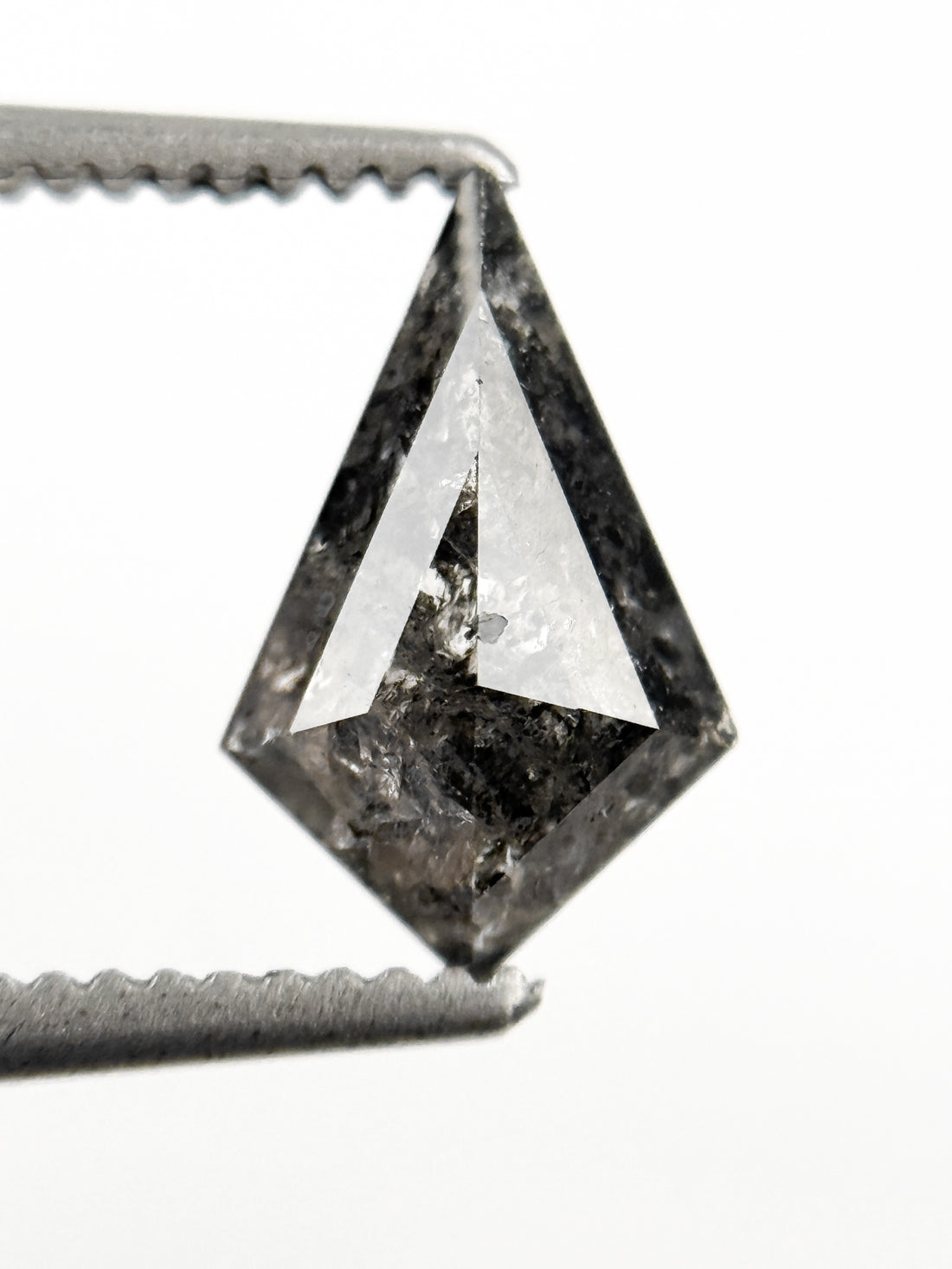 1.03 Ct Kite Rose Cut Grey Natural Galaxy Diamond