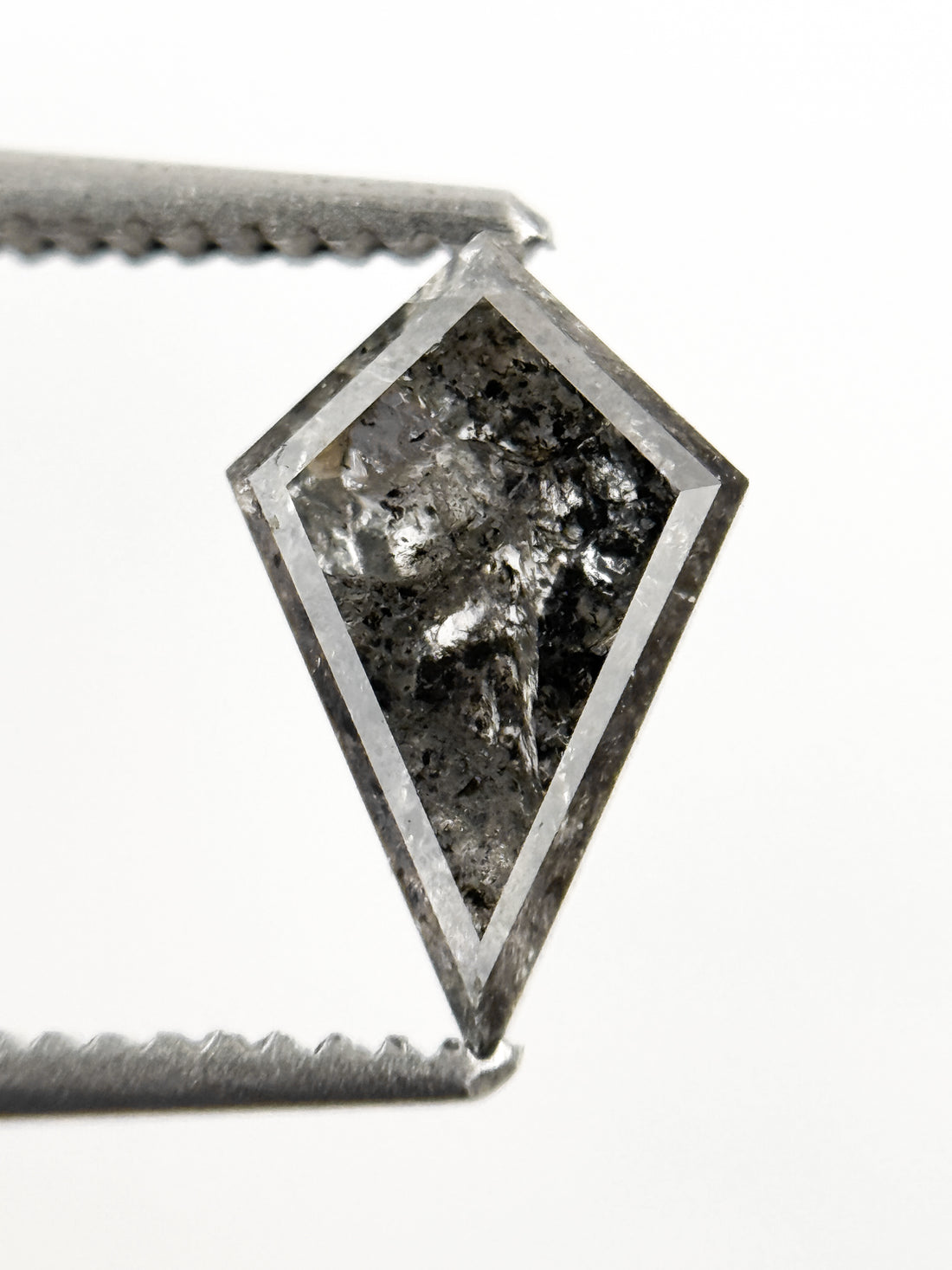 1.03 Ct Kite Rose Cut Grey Natural Galaxy Diamond