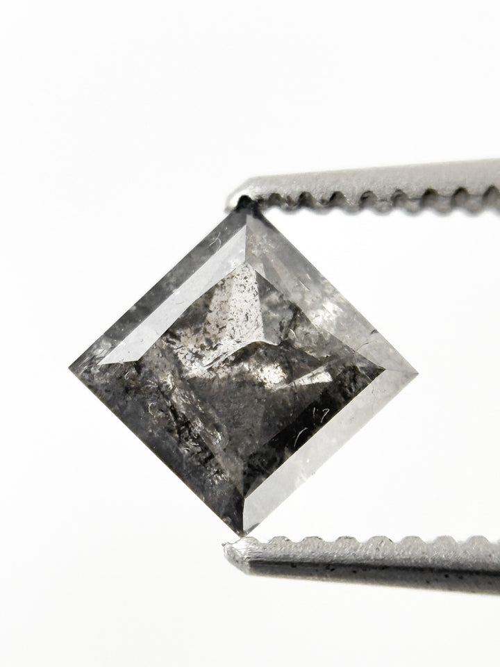 0.63 Ct Princess Rose Cut Grey Natural Loose Diamond