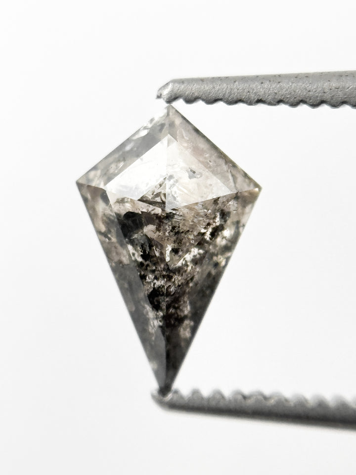 0.87 Ct Kite Rose Cut Grey Natural Minimalist Diamond